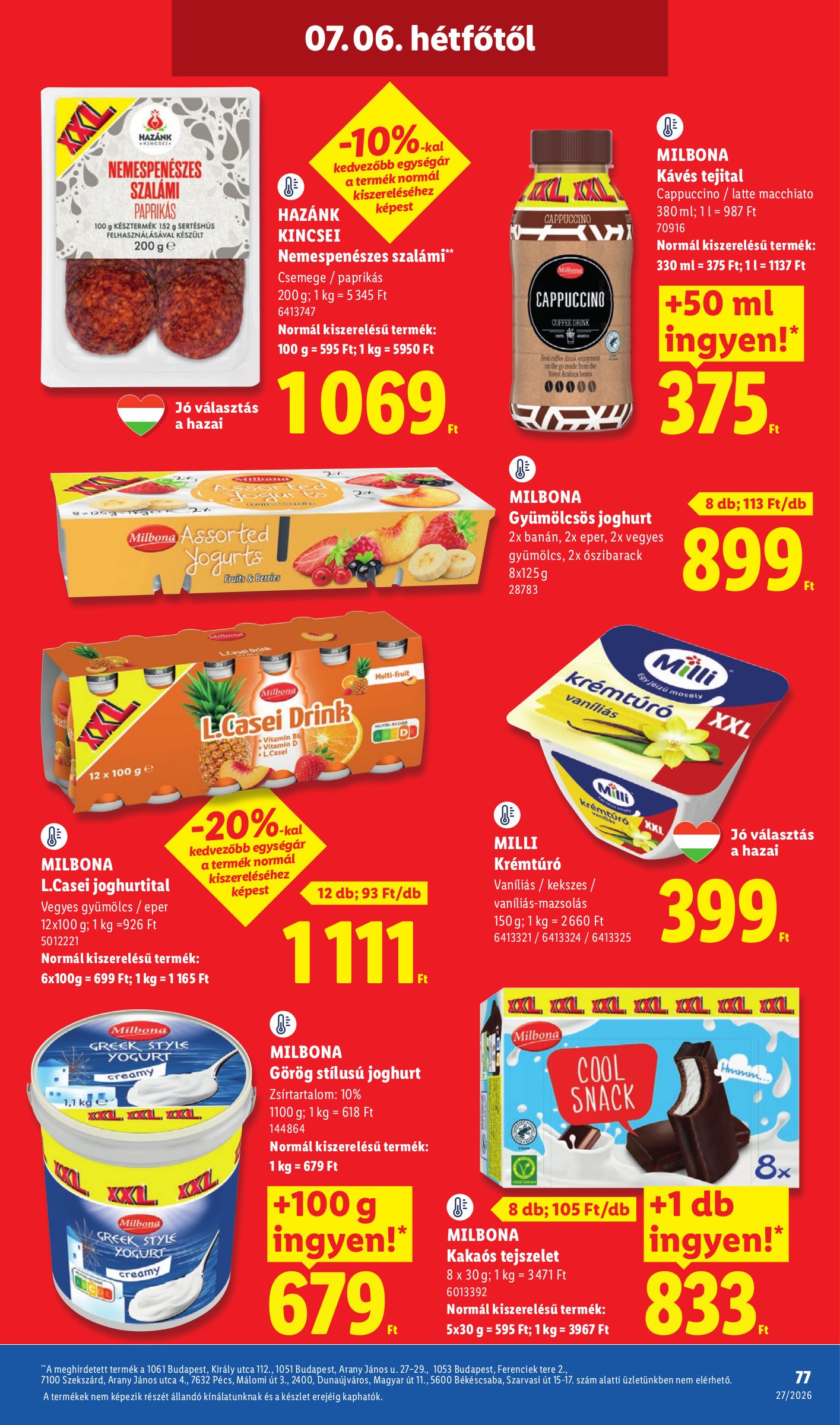 lidl - Lidl hirdetmény a következő hétre csütörtöktől 2026.07.02.-tól szerdától 2026.07.08.-ig - page: 77