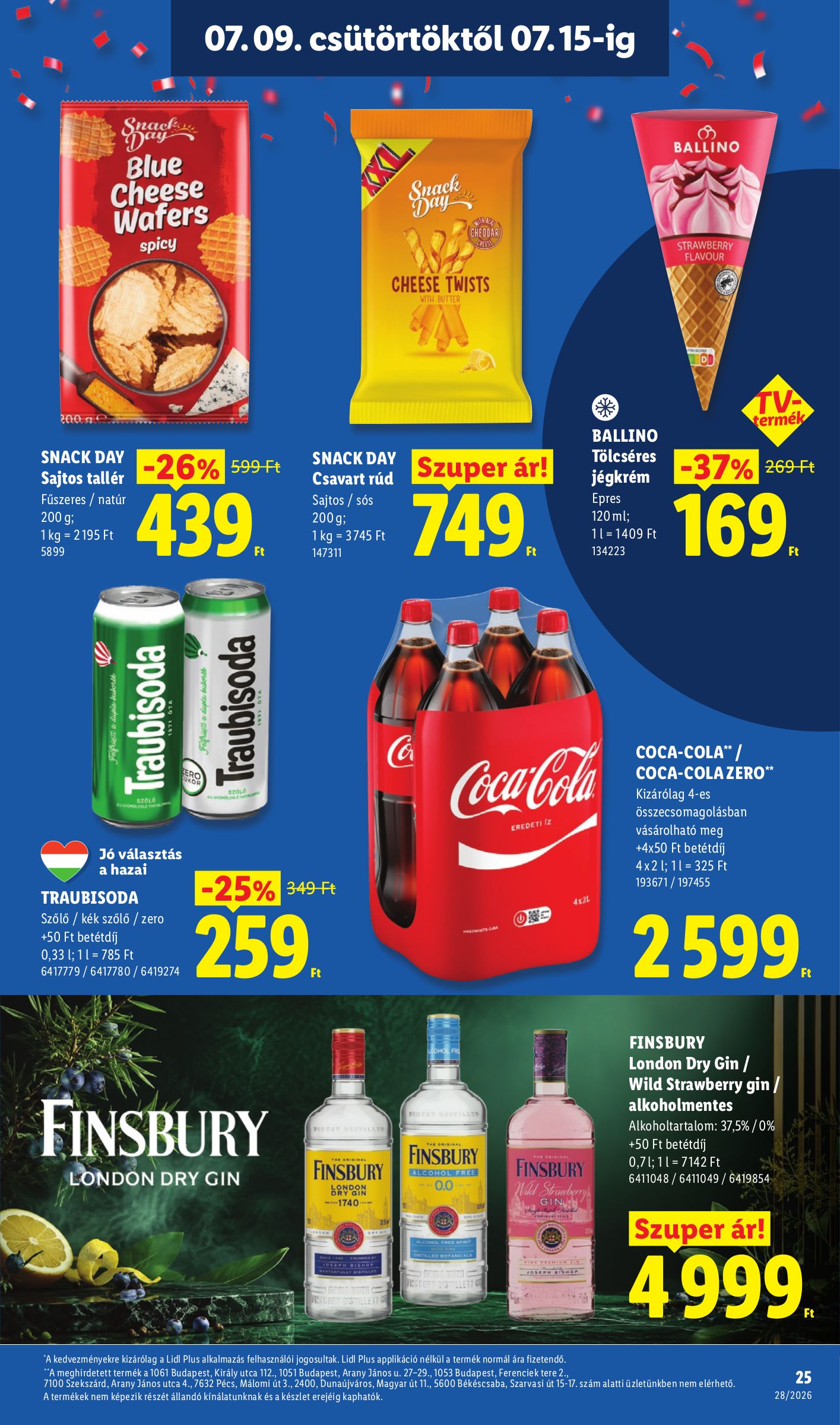 lidl - Lidl hirdetmény a következő hétre csütörtöktől 2026.07.09.-tól szerdától 2026.07.15.-ig - page: 25