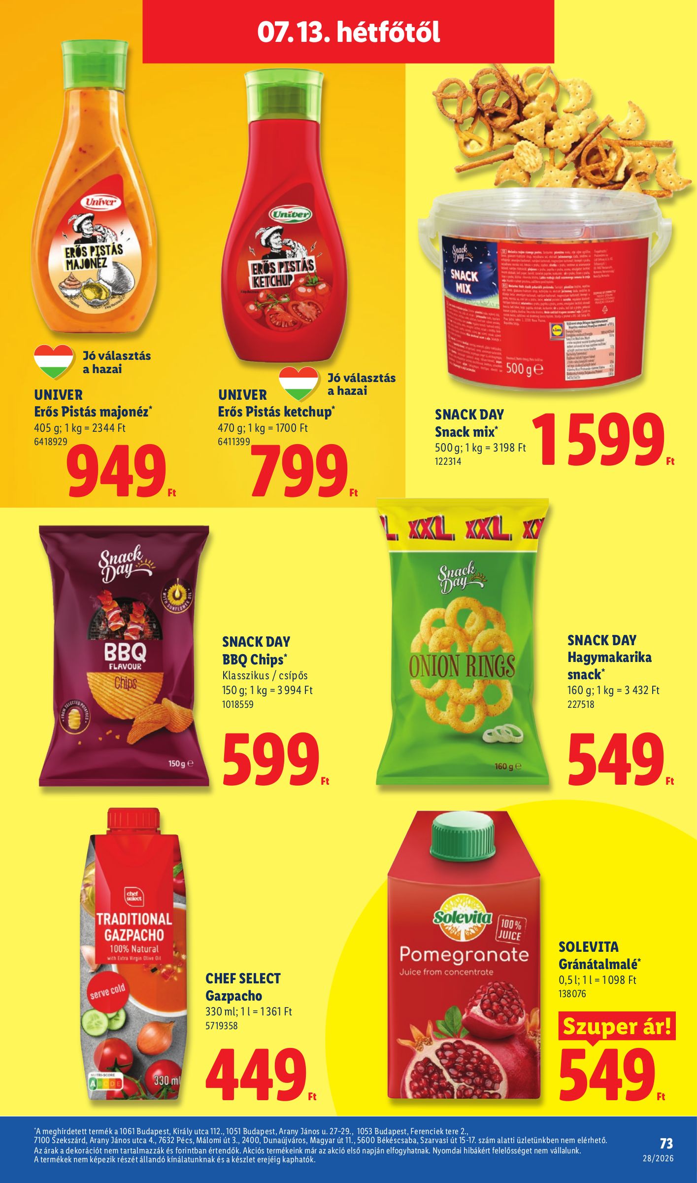 lidl - Lidl hirdetmény a következő hétre csütörtöktől 2026.07.09.-tól szerdától 2026.07.15.-ig - page: 73