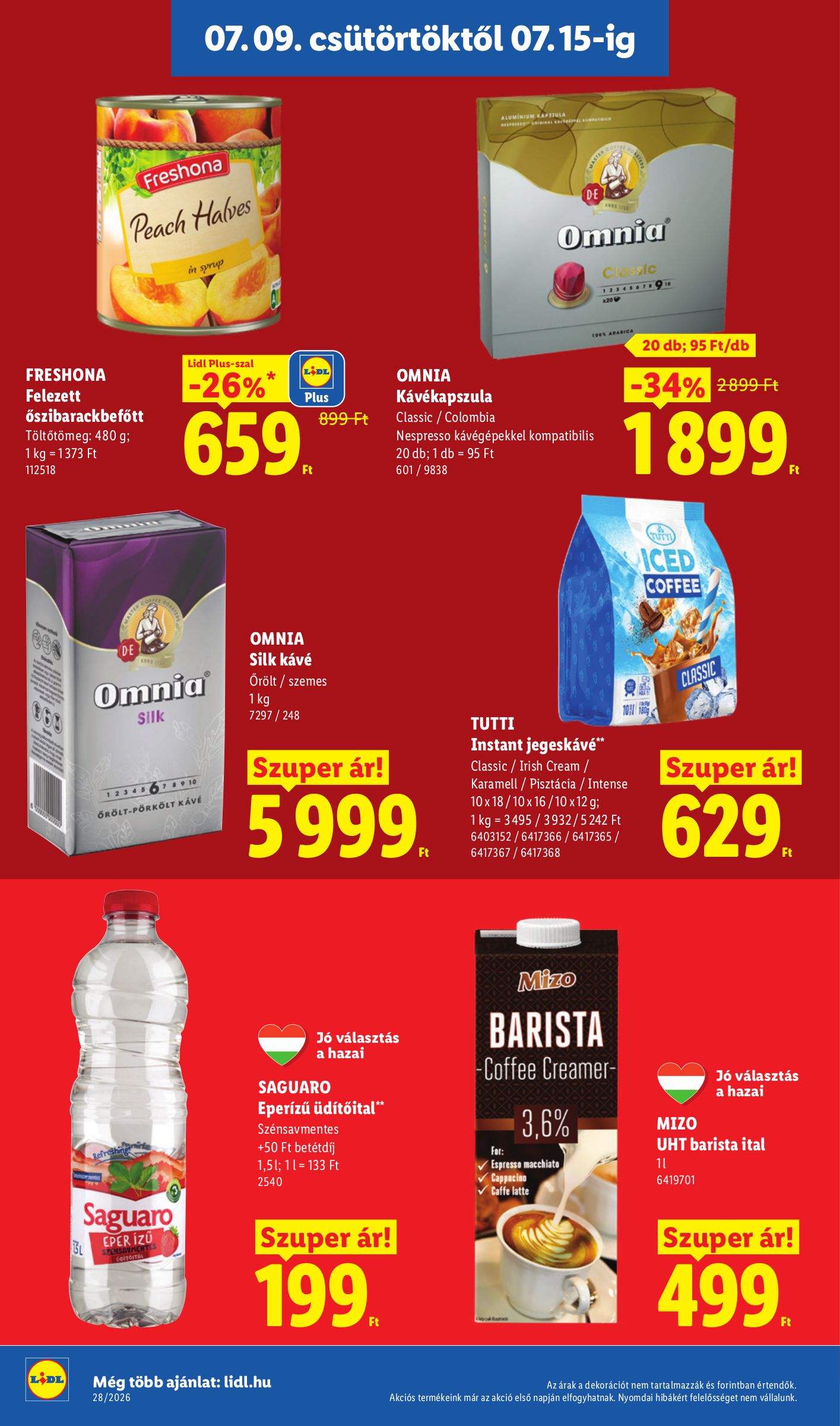 lidl - Lidl hirdetmény a következő hétre csütörtöktől 2026.07.09.-tól szerdától 2026.07.15.-ig - page: 16