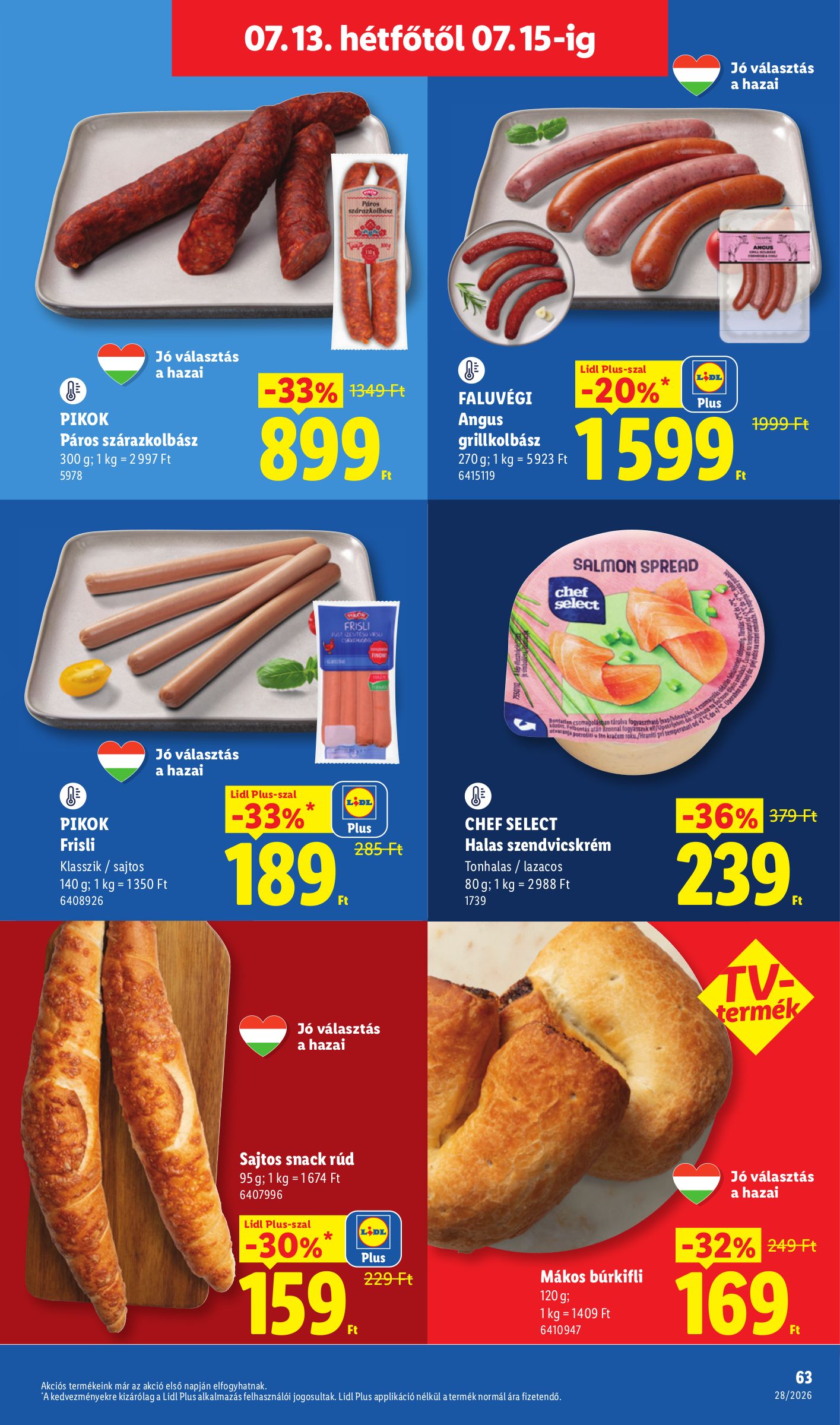 lidl - Lidl hirdetmény a következő hétre csütörtöktől 2026.07.09.-tól szerdától 2026.07.15.-ig - page: 63