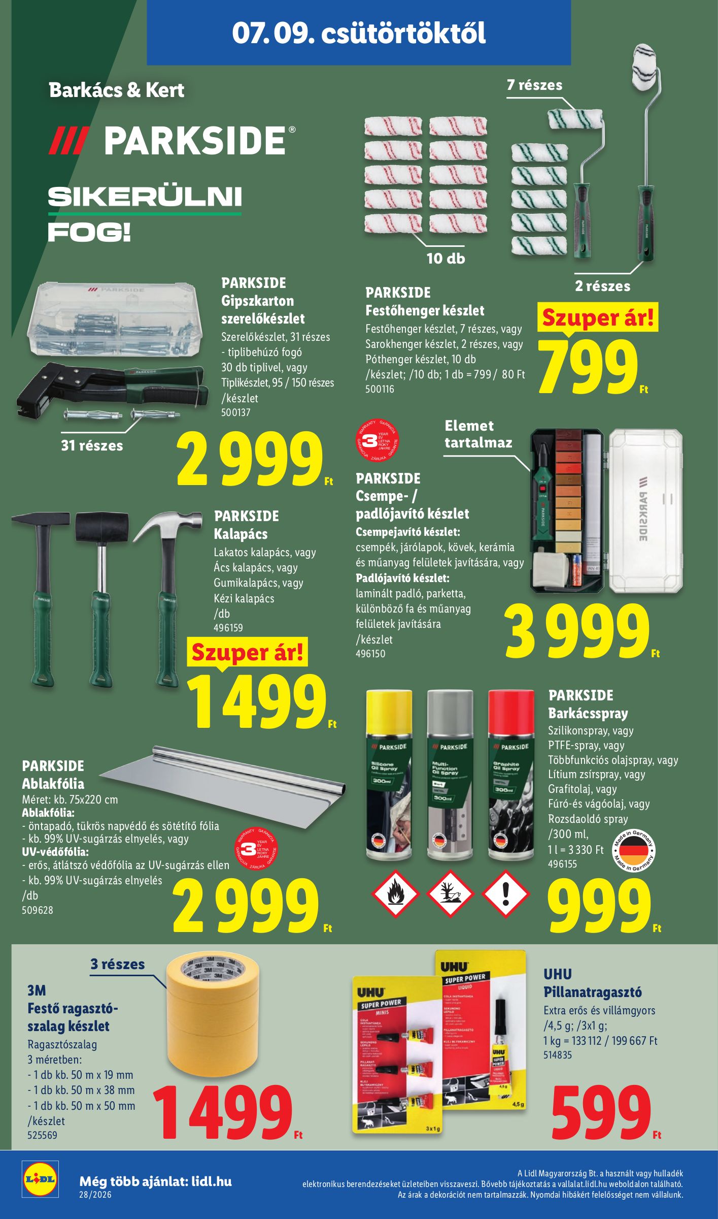 lidl - Lidl hirdetmény a következő hétre csütörtöktől 2026.07.09.-tól szerdától 2026.07.15.-ig - page: 30