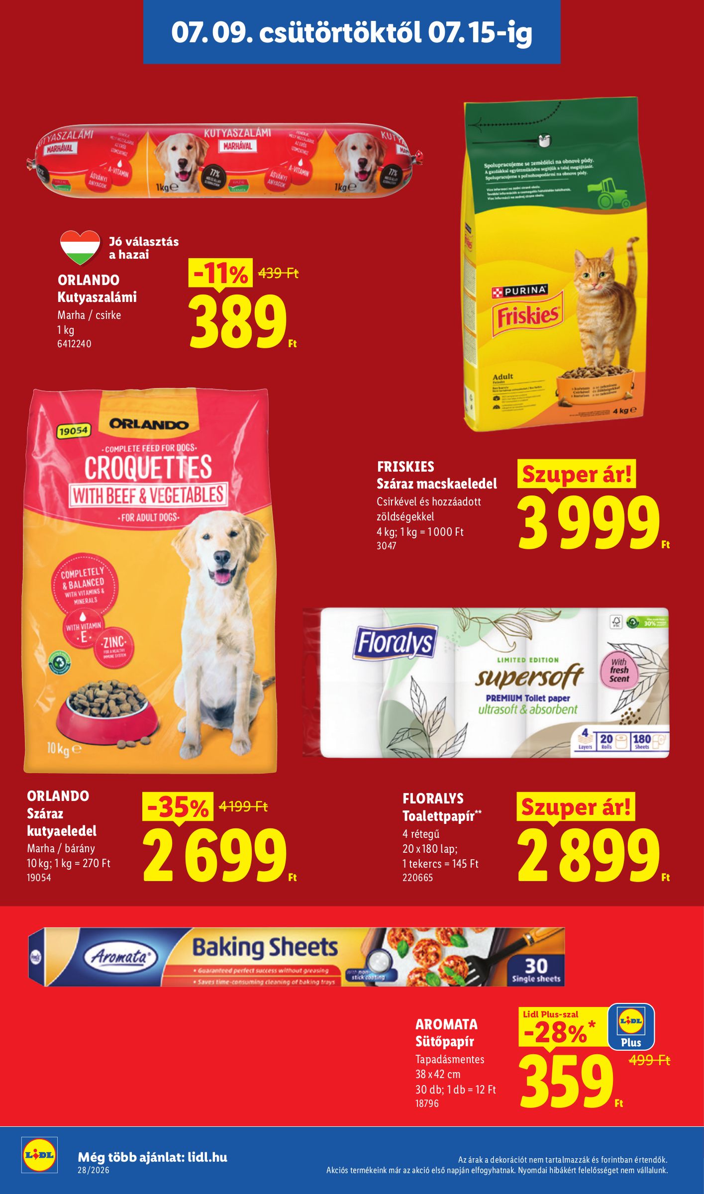 lidl - Lidl hirdetmény a következő hétre csütörtöktől 2026.07.09.-tól szerdától 2026.07.15.-ig - page: 18