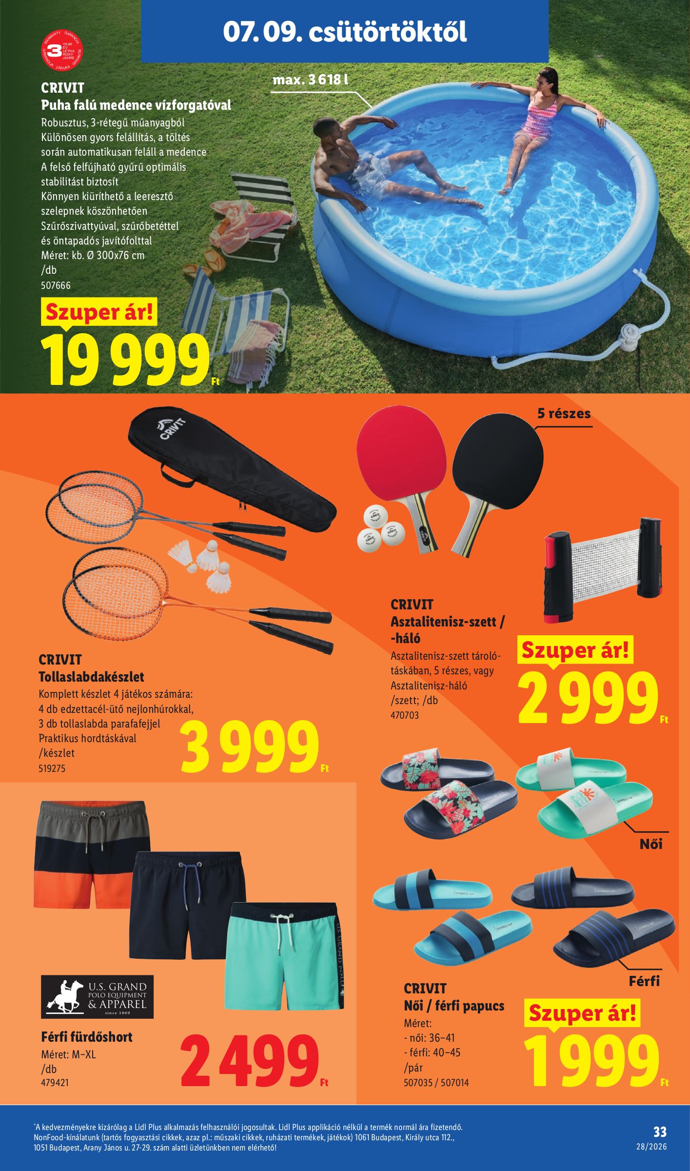 lidl - Lidl hirdetmény a következő hétre csütörtöktől 2026.07.09.-tól szerdától 2026.07.15.-ig - page: 33