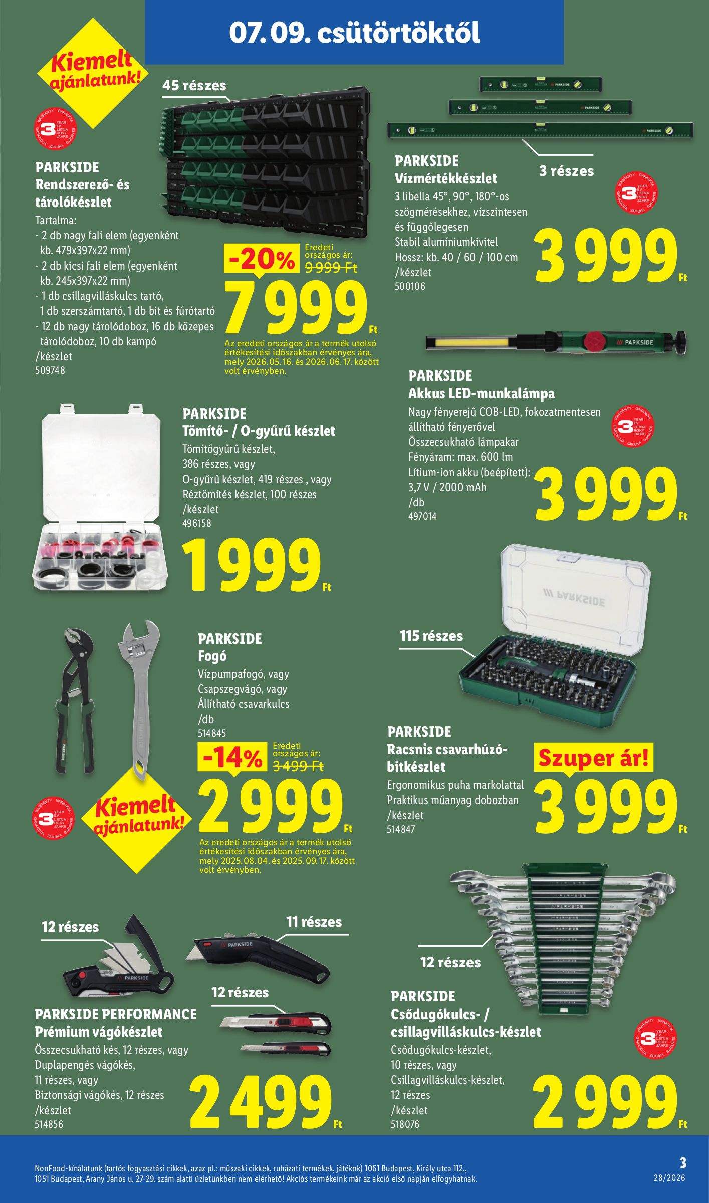 lidl - Lidl - Nonfood hirdetmény a következő hétre csütörtöktől 2026.07.09.-tól szerdától 2026.07.15.-ig - page: 3