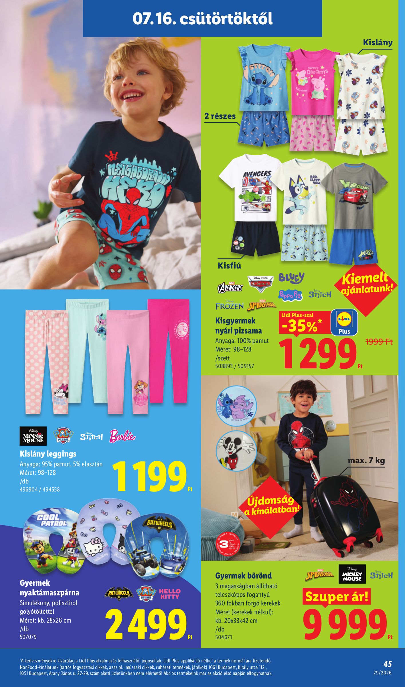 lidl - Lidl hirdetmény a következő hétre csütörtöktől 2026.07.16.-tól szerdától 2026.07.22.-ig - page: 45