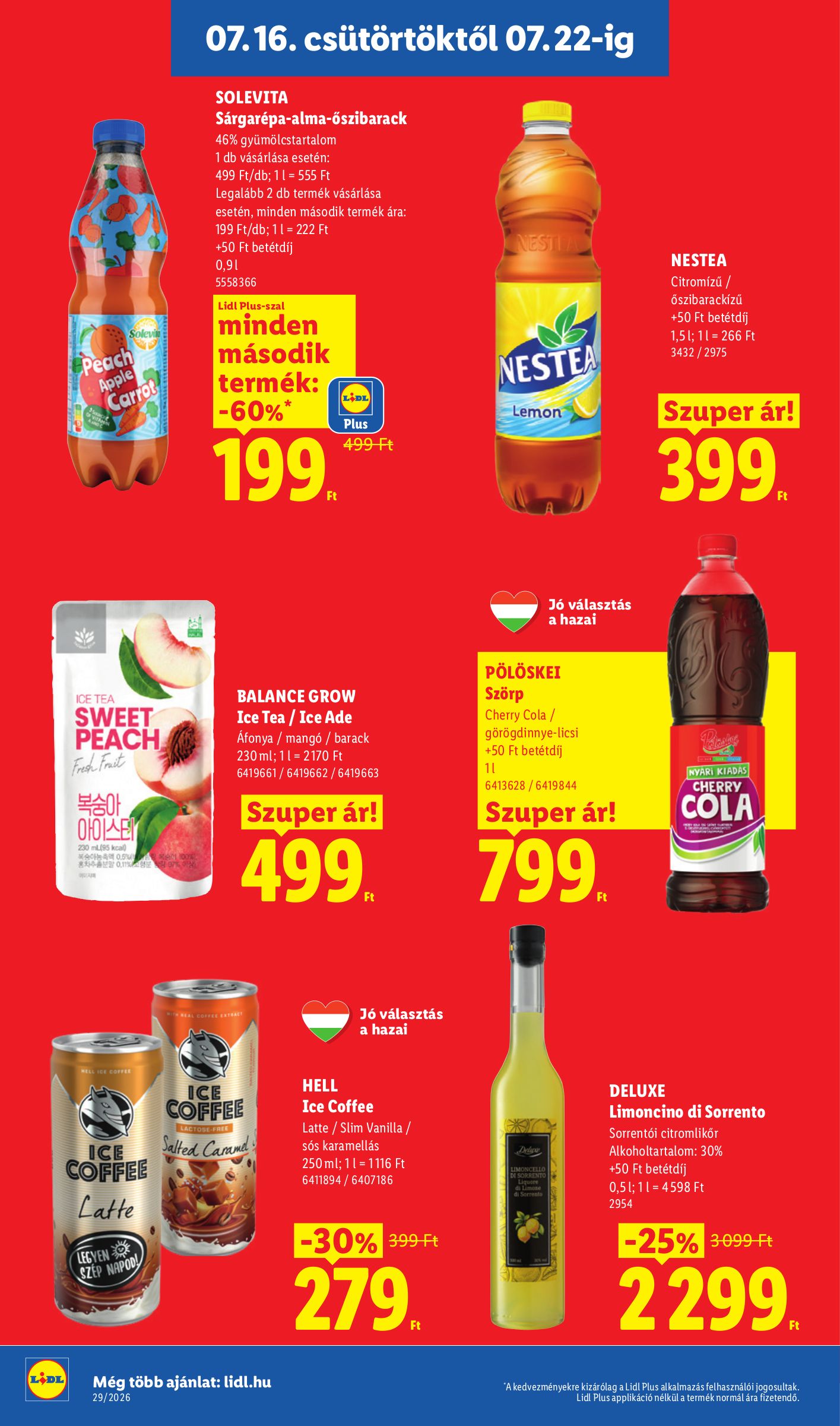 lidl - Lidl hirdetmény a következő hétre csütörtöktől 2026.07.16.-tól szerdától 2026.07.22.-ig - page: 20