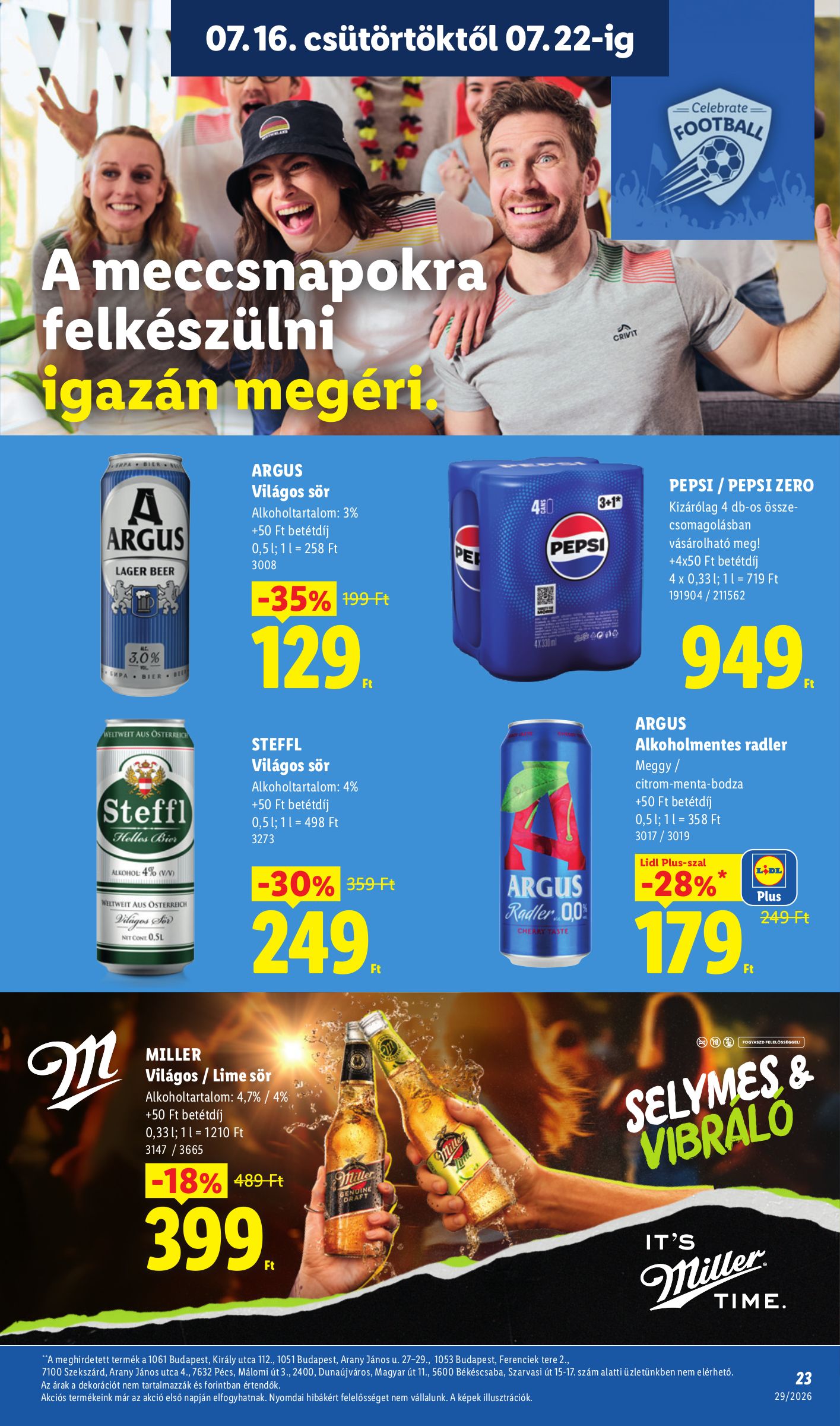 lidl - Lidl hirdetmény a következő hétre csütörtöktől 2026.07.16.-tól szerdától 2026.07.22.-ig - page: 23