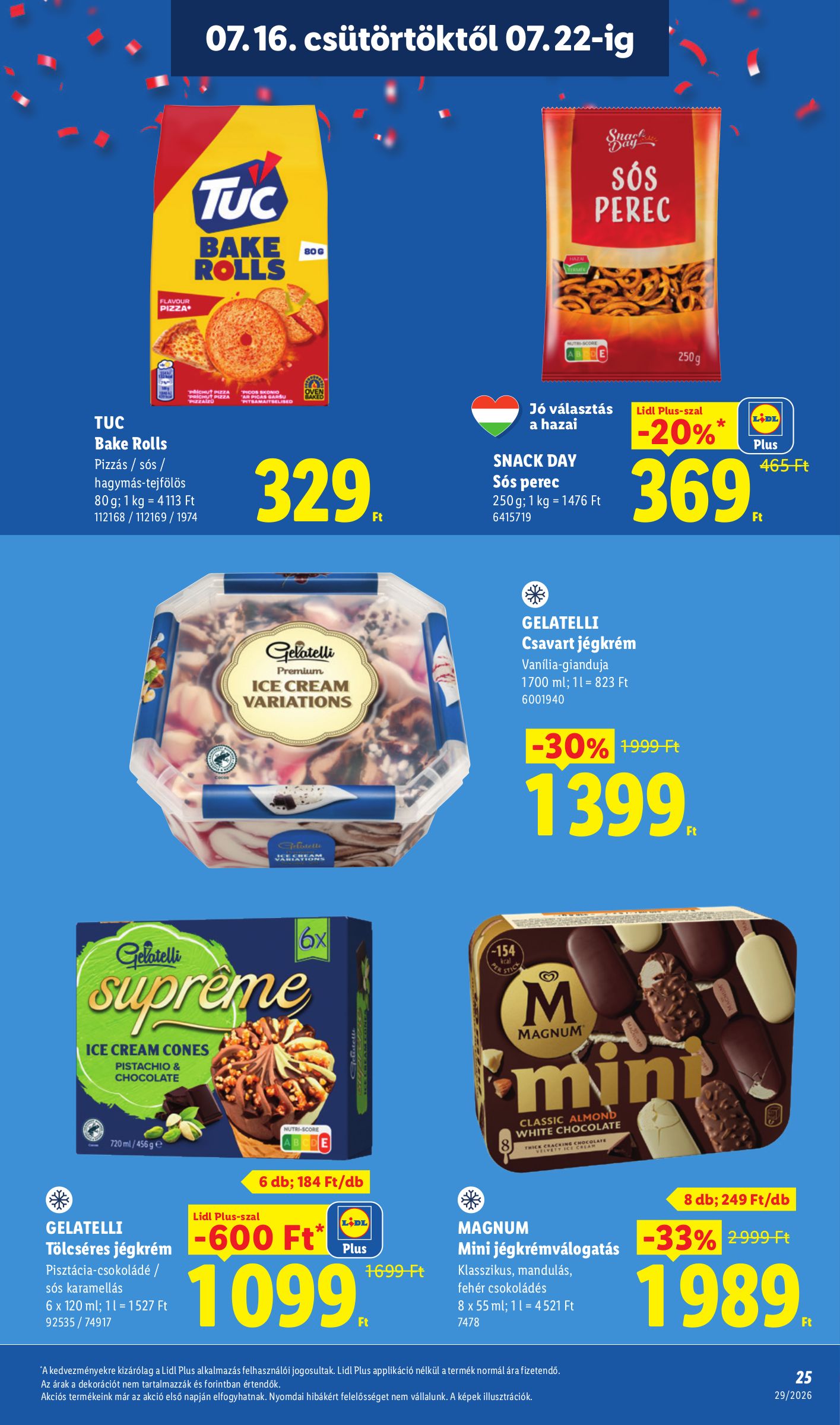 lidl - Lidl hirdetmény a következő hétre csütörtöktől 2026.07.16.-tól szerdától 2026.07.22.-ig - page: 25