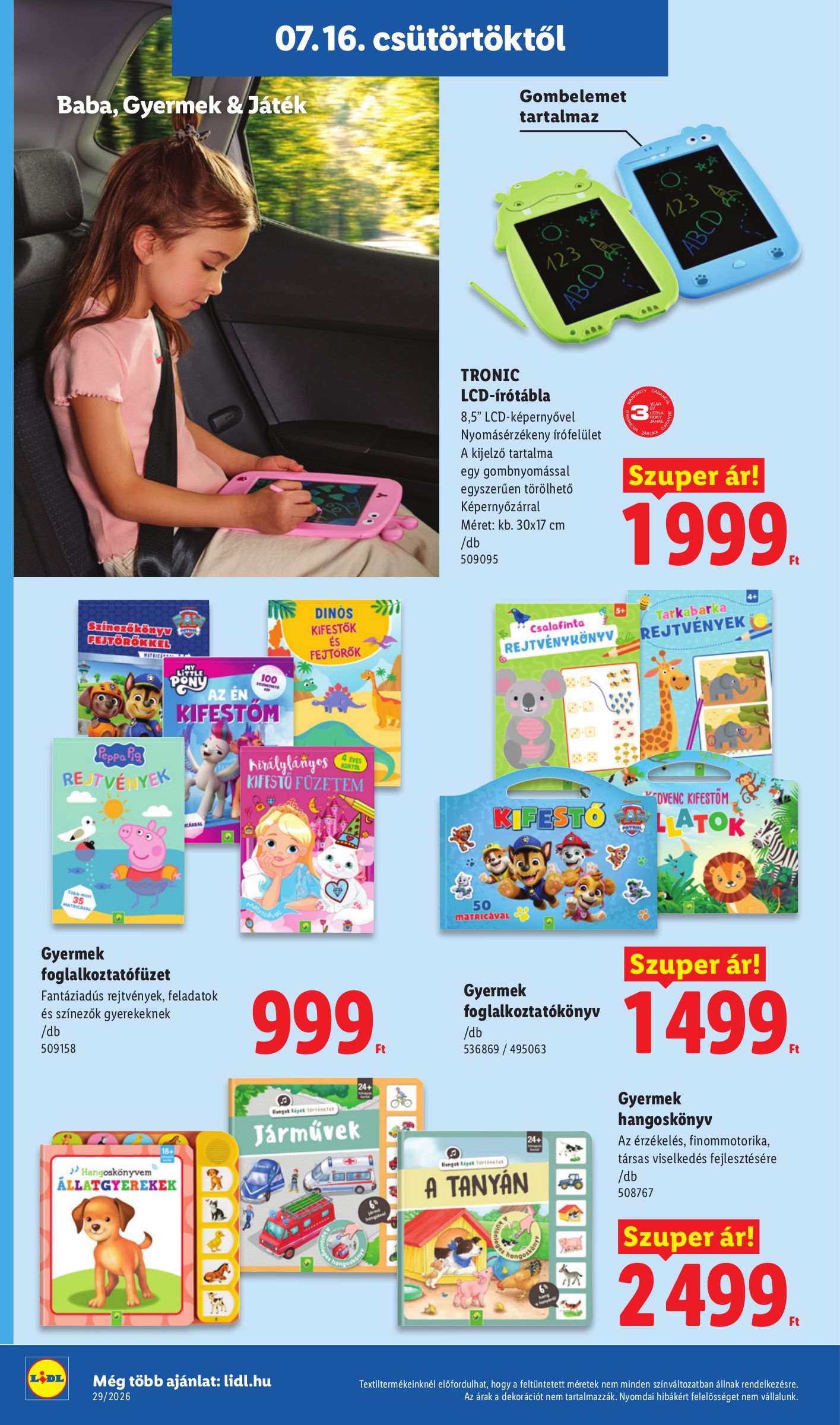 lidl - Lidl hirdetmény a következő hétre csütörtöktől 2026.07.16.-tól szerdától 2026.07.22.-ig - page: 46