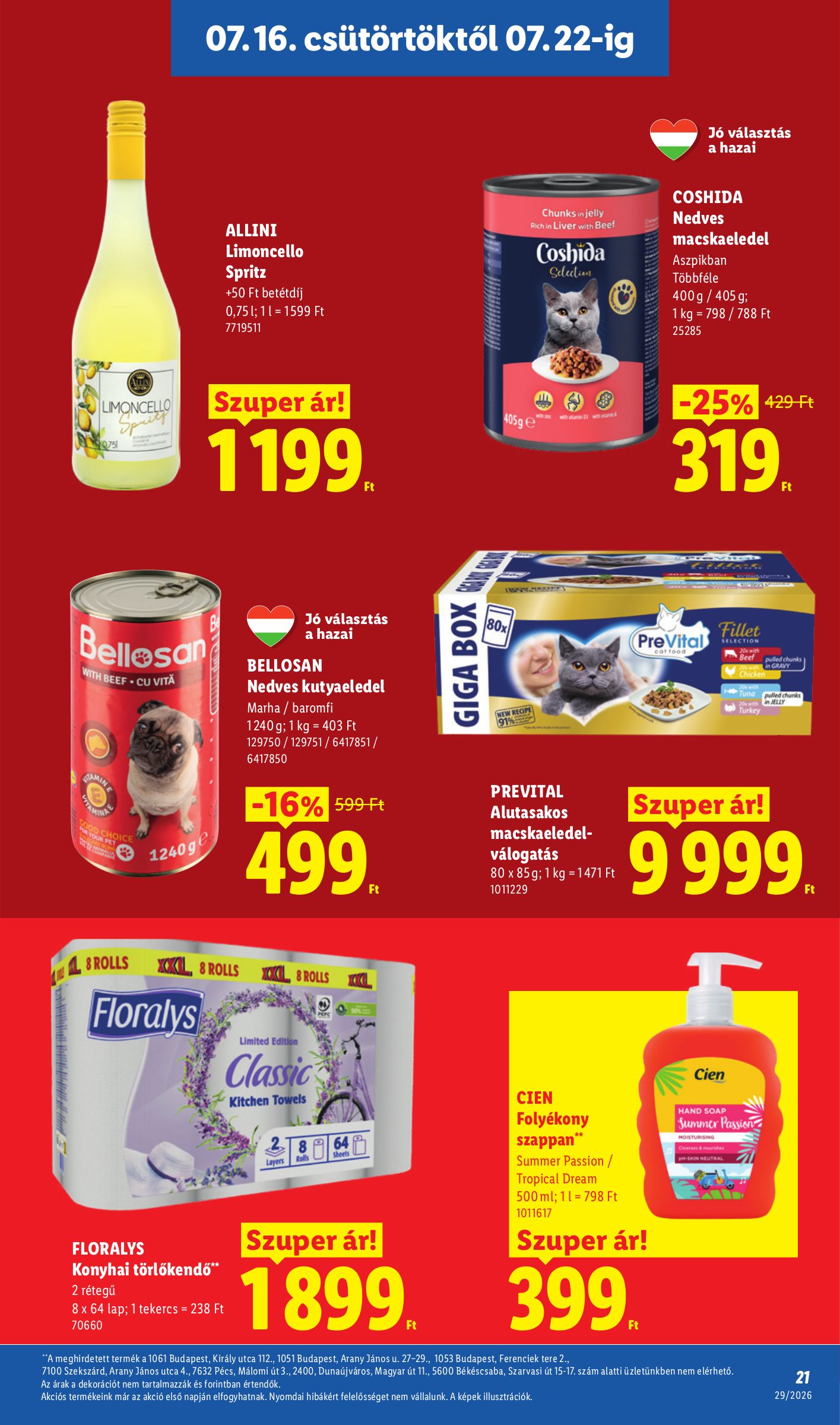 lidl - Lidl hirdetmény a következő hétre csütörtöktől 2026.07.16.-tól szerdától 2026.07.22.-ig - page: 21