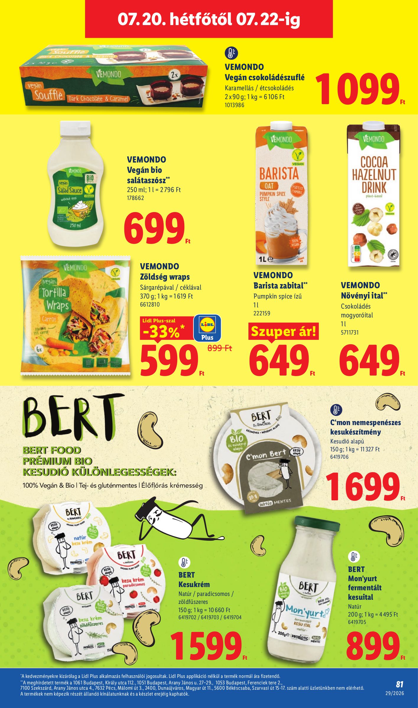 lidl - A jövőbeli Lidl akciós újság csütörtöktől 2026.07.16.-tól szerdától 2026.07.22.-ig érvényes. - page: 81