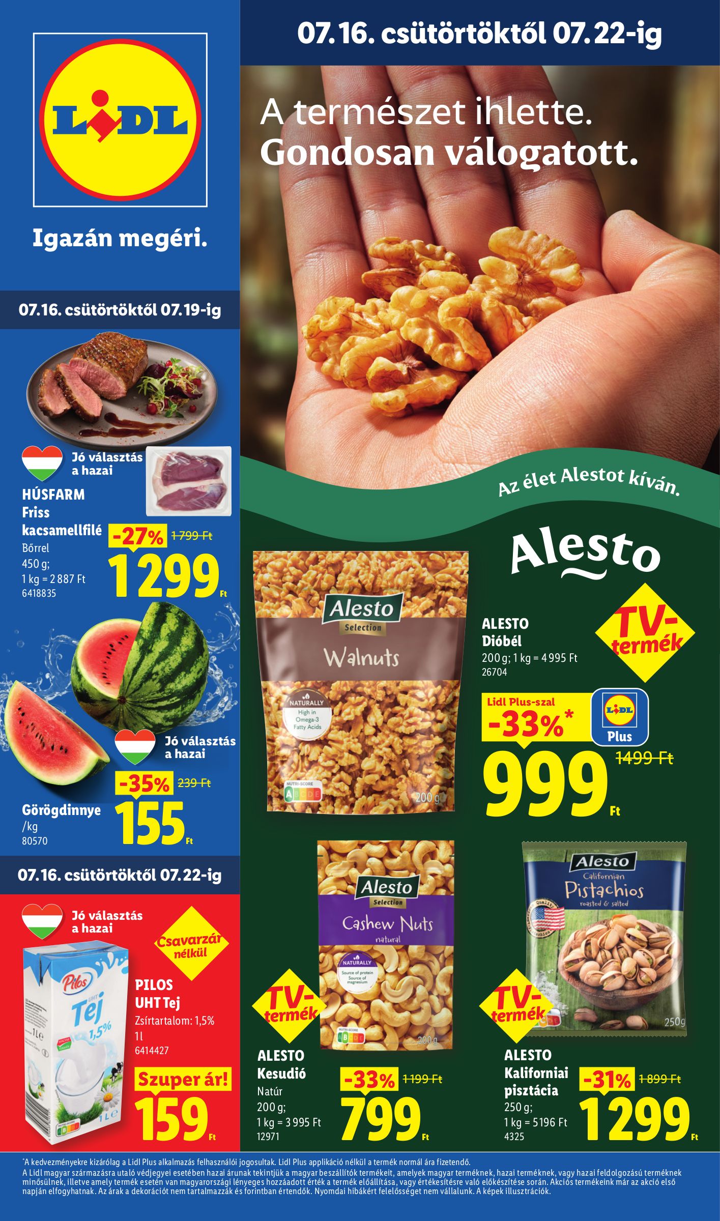 lidl - A jövőbeli Lidl akciós újság csütörtöktől 2026.07.16.-tól szerdától 2026.07.22.-ig érvényes. - page: 1