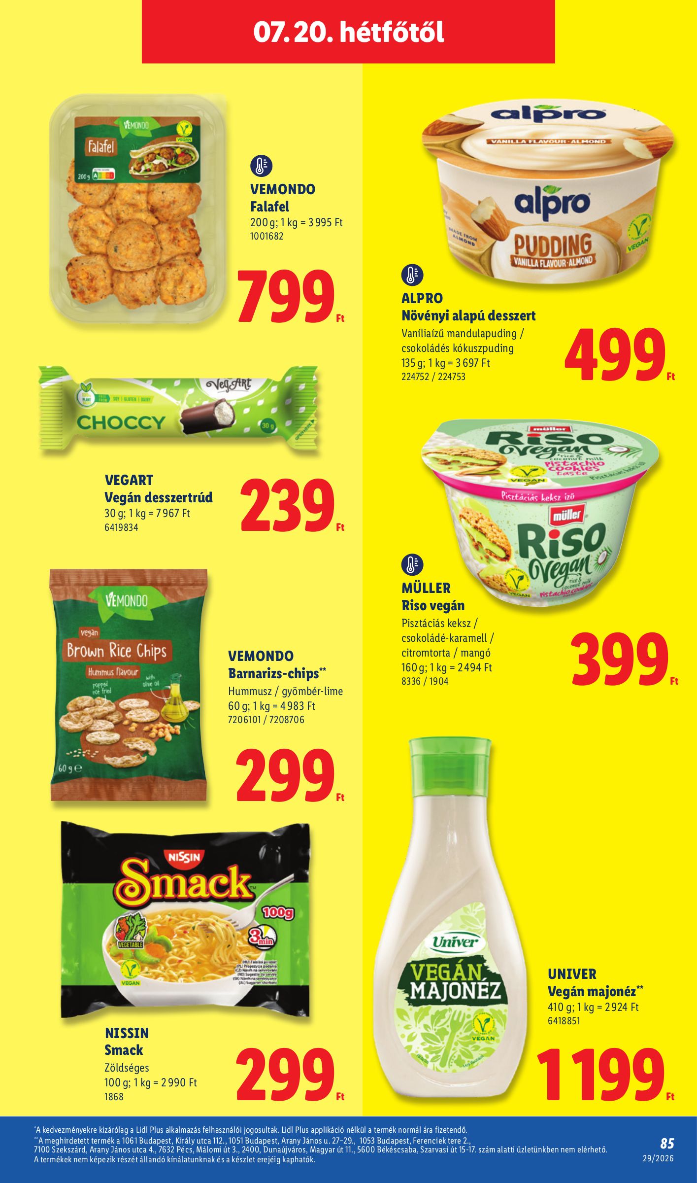 lidl - A jövőbeli Lidl akciós újság csütörtöktől 2026.07.16.-tól szerdától 2026.07.22.-ig érvényes. - page: 85