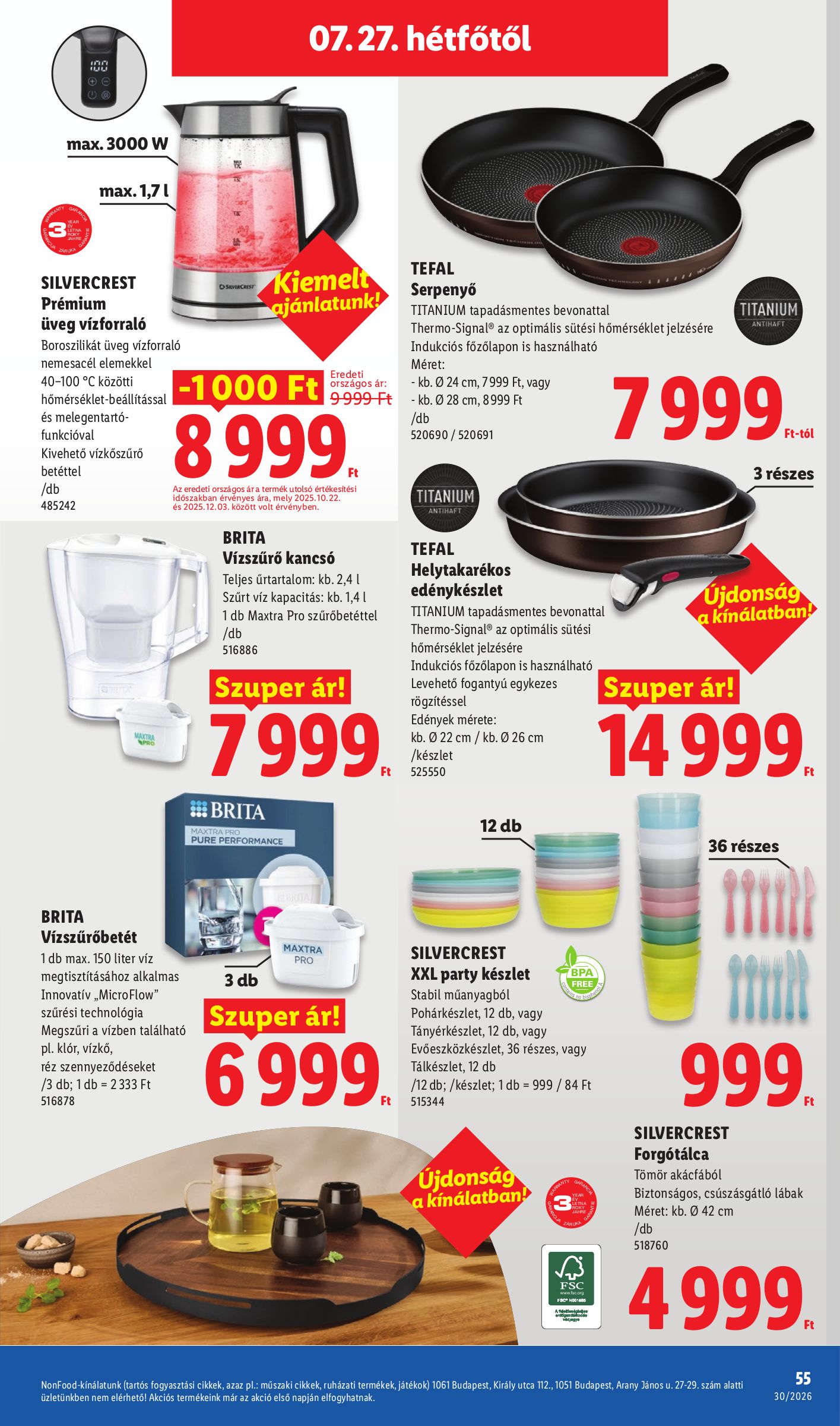 lidl - Lidl hirdetmény a következő hétre csütörtöktől 2026.07.23.-tól szerdától 2026.07.29.-ig - page: 55