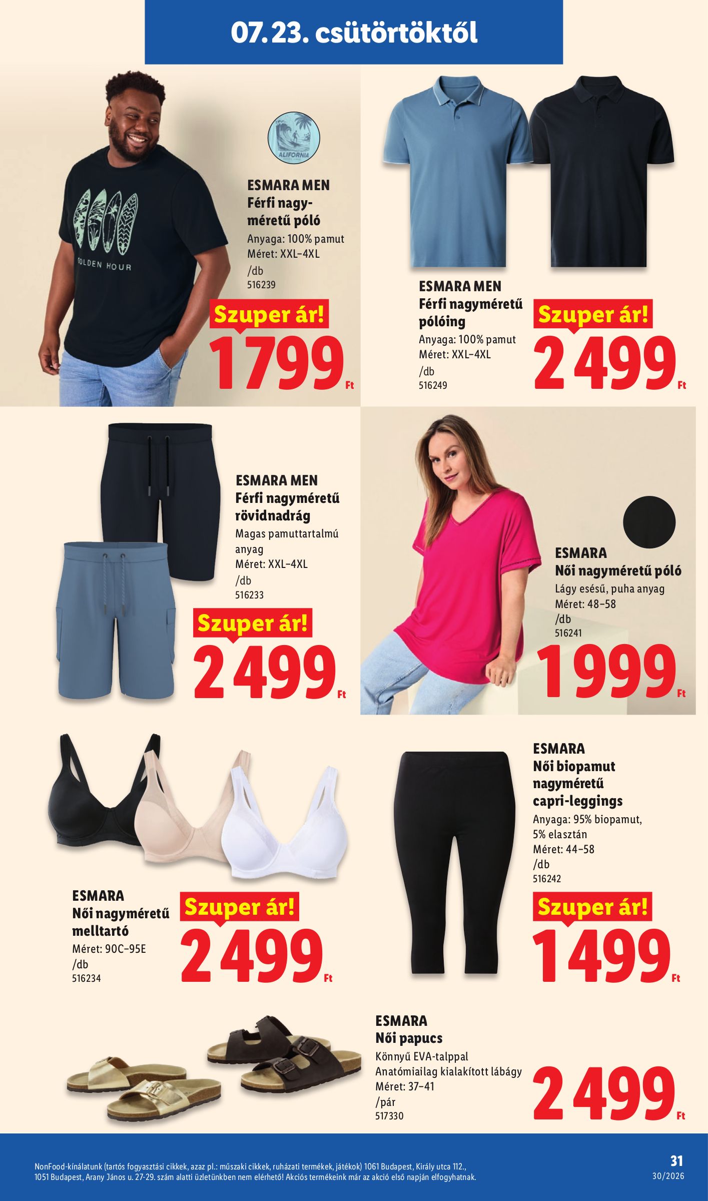 lidl - Lidl hirdetmény a következő hétre csütörtöktől 2026.07.23.-tól szerdától 2026.07.29.-ig - page: 31