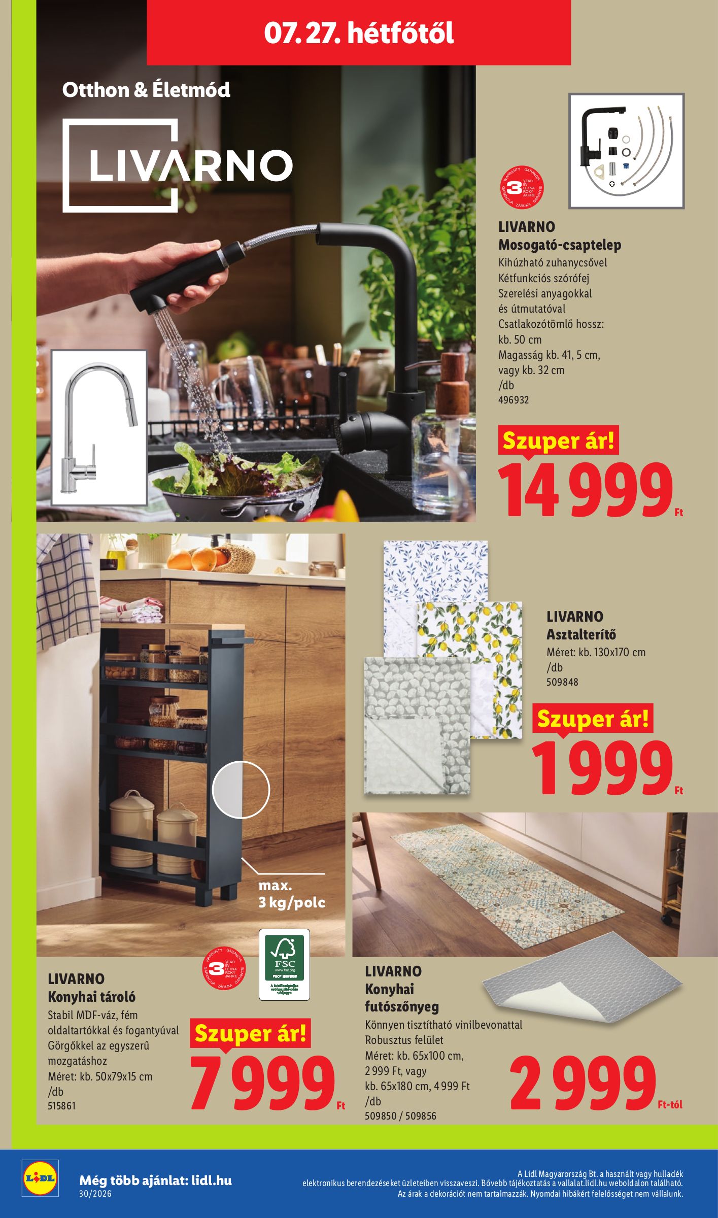 lidl - Lidl - Nonfood hirdetmény a következő hétre csütörtöktől 2026.07.23.-tól szerdától 2026.07.29.-ig - page: 24