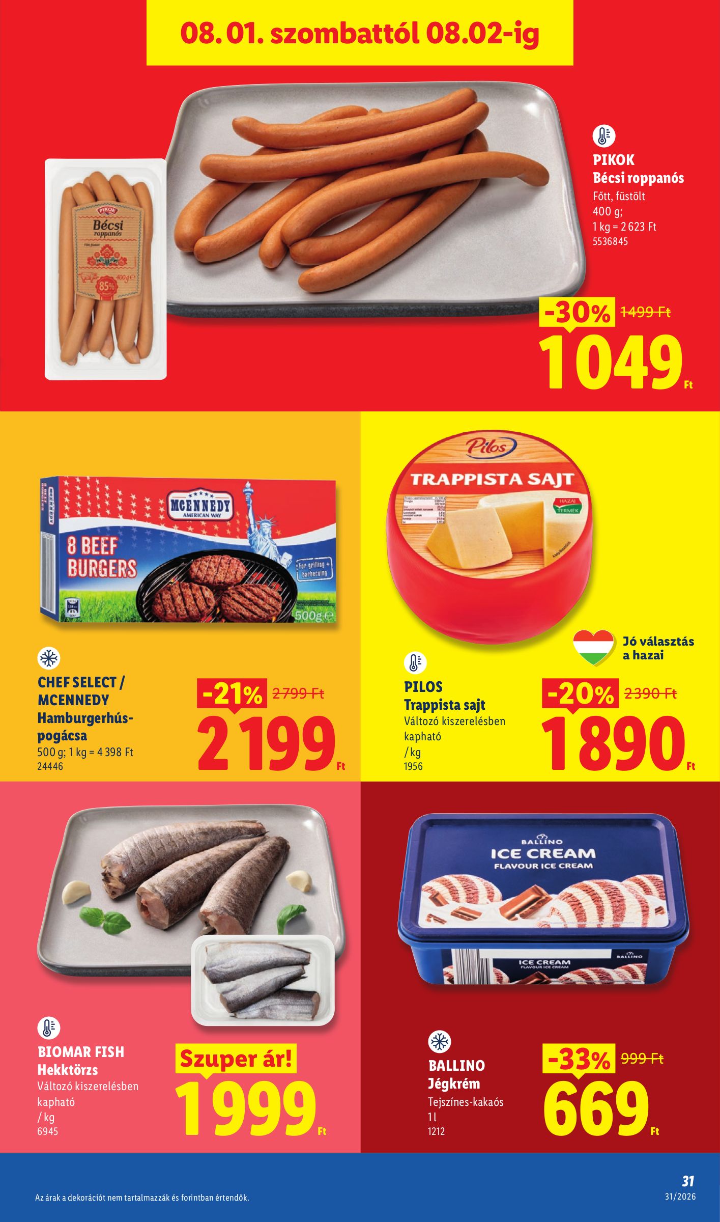 lidl - Lidl hirdetmény a következő hétre csütörtöktől 2026.07.30.-tól szerdától 2026.08.05.-ig - page: 31