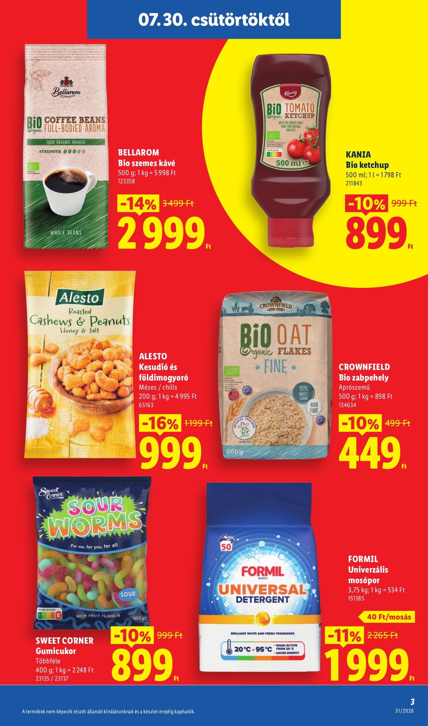 lidl - Lidl hirdetmény a következő hétre csütörtöktől 2026.07.30.-tól szerdától 2026.08.05.-ig - page: 3