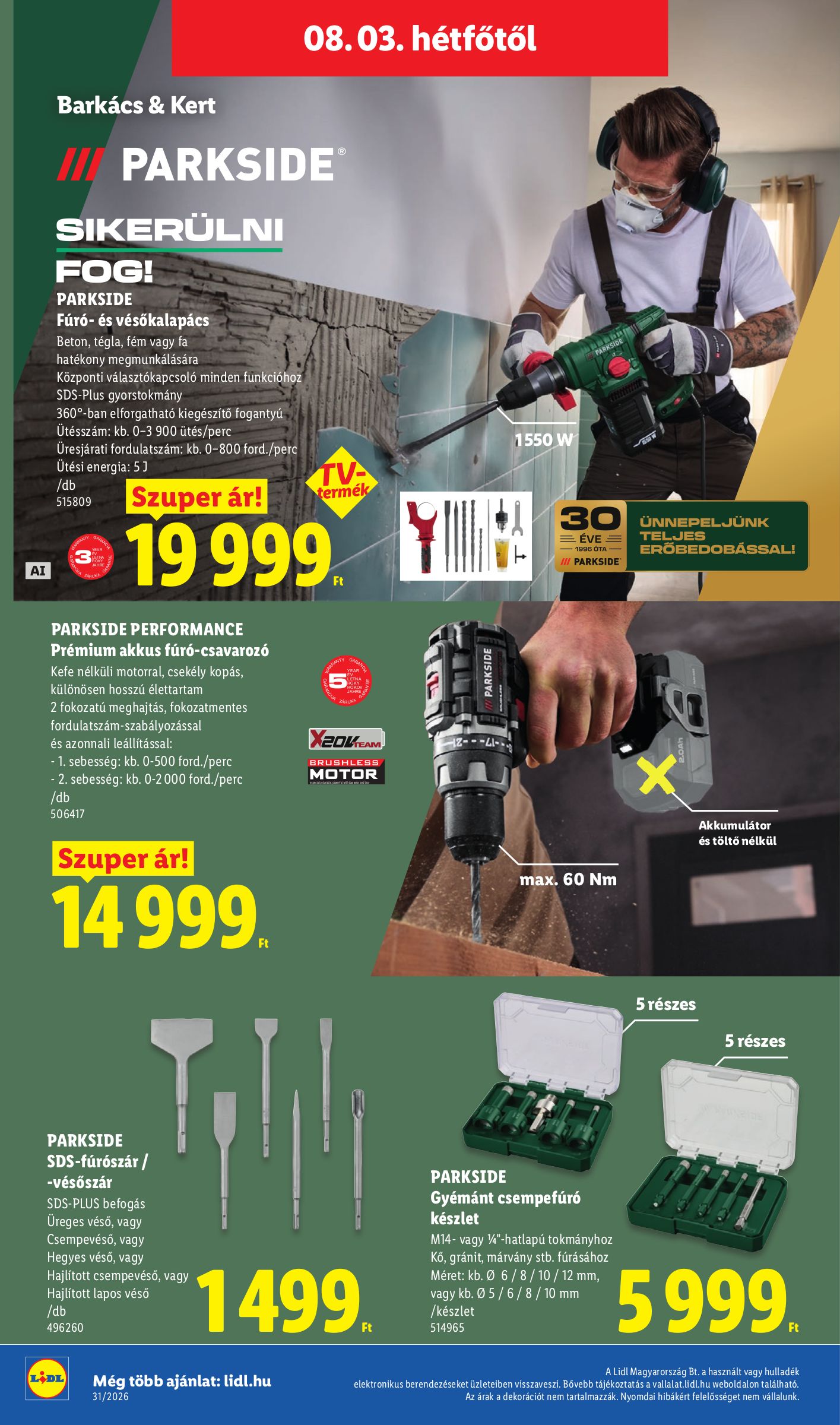 lidl - Lidl - Nonfood hirdetmény a következő hétre csütörtöktől 2026.07.30.-tól szerdától 2026.08.05.-ig - page: 8