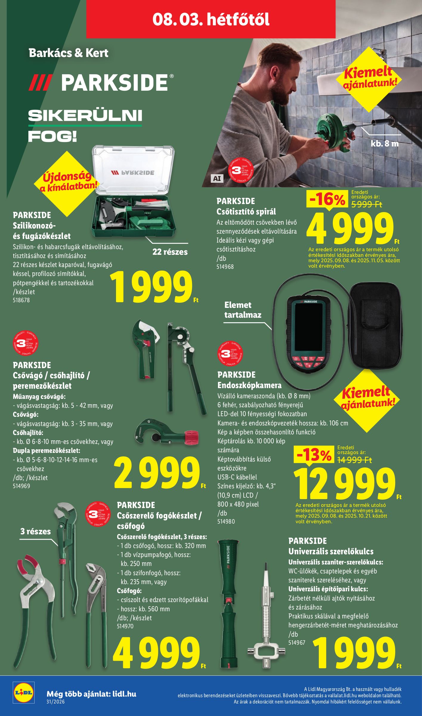 lidl - Aktuális Lidl - Nonfood szórólap érvényes csütörtöktől 2026.07.30.-től szerdától 2026.08.05.-ig - page: 10