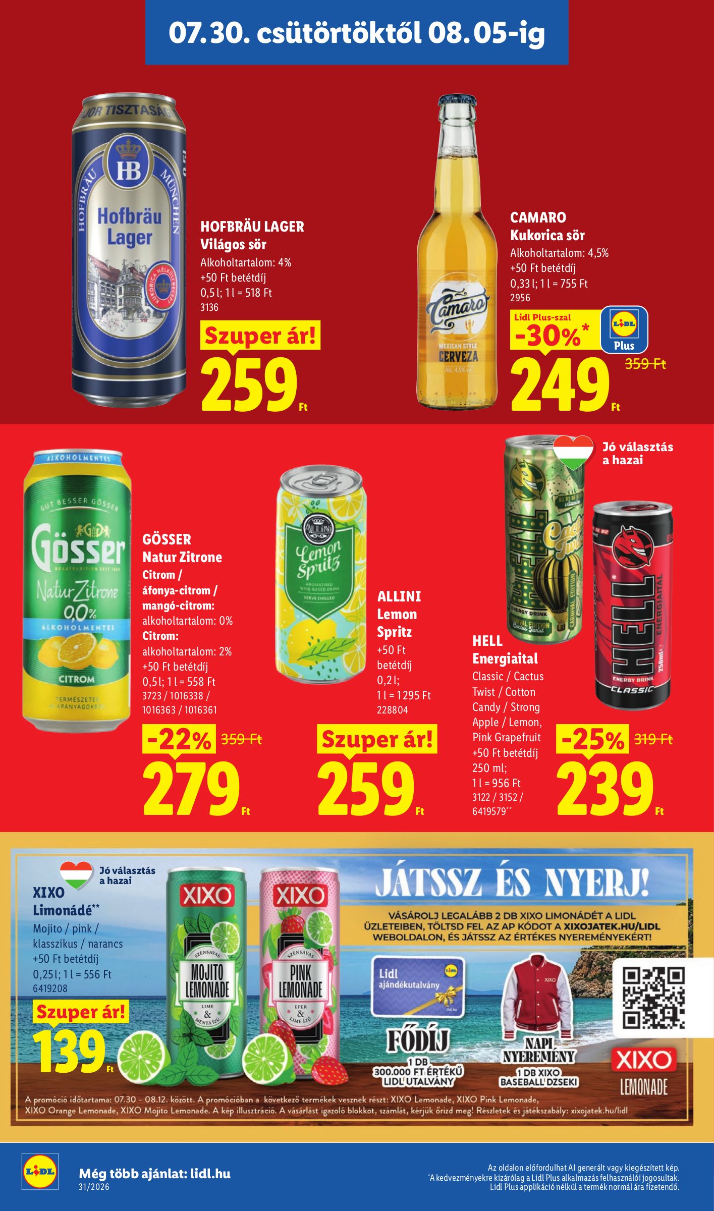 lidl - Aktuális Lidl szórólap érvényes csütörtöktől 2026.07.30.-től szerdától 2026.08.05.-ig - page: 16