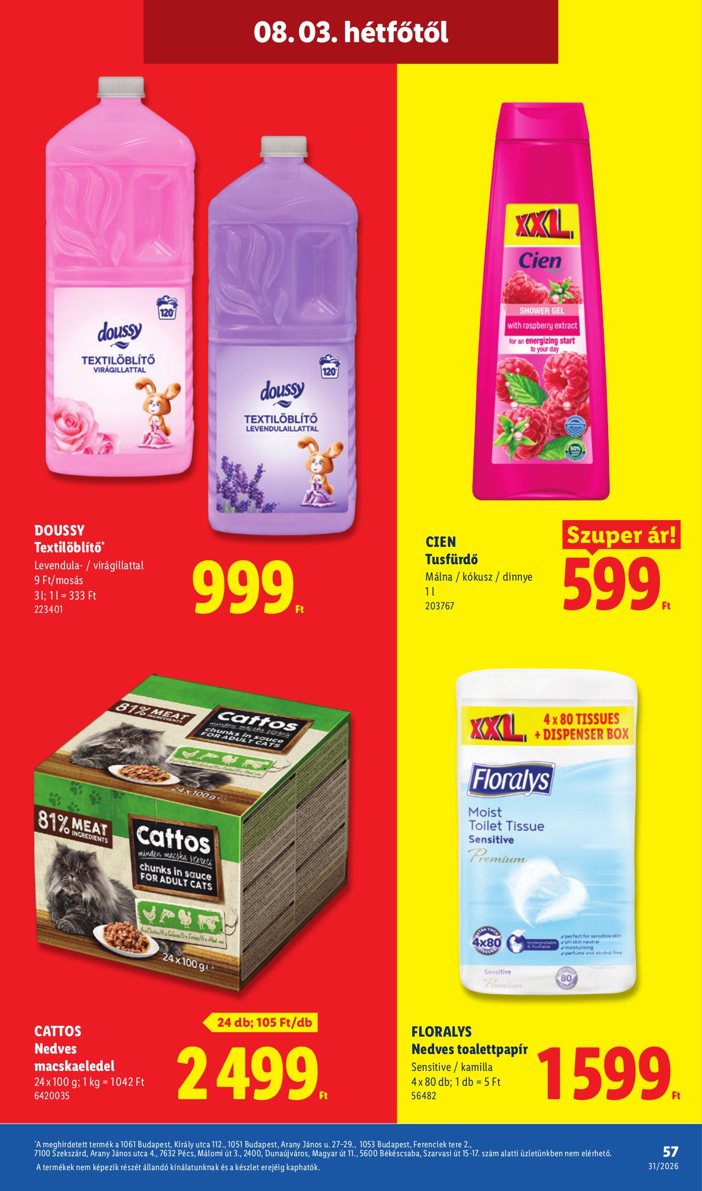 lidl - Aktuális Lidl szórólap érvényes csütörtöktől 2026.07.30.-től szerdától 2026.08.05.-ig - page: 57