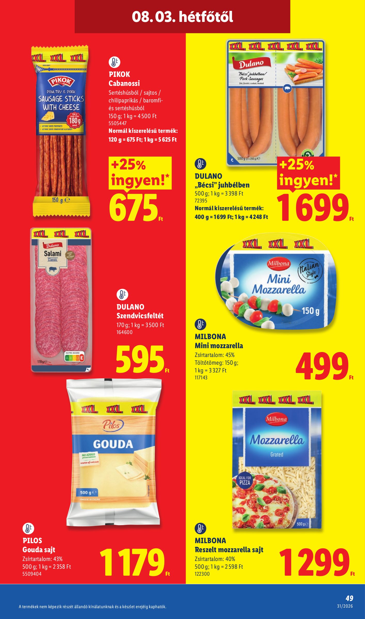 lidl - Aktuális Lidl szórólap érvényes csütörtöktől 2026.07.30.-től szerdától 2026.08.05.-ig - page: 49