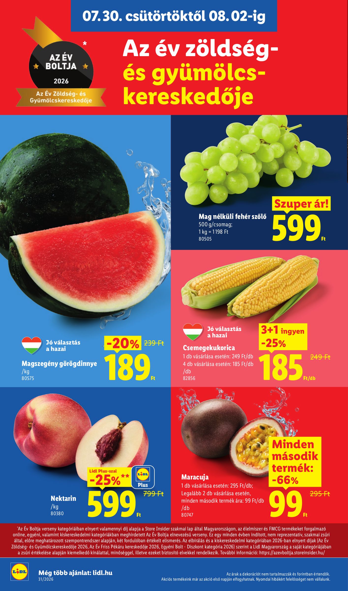 lidl - Aktuális Lidl szórólap érvényes csütörtöktől 2026.07.30.-től szerdától 2026.08.05.-ig - page: 4