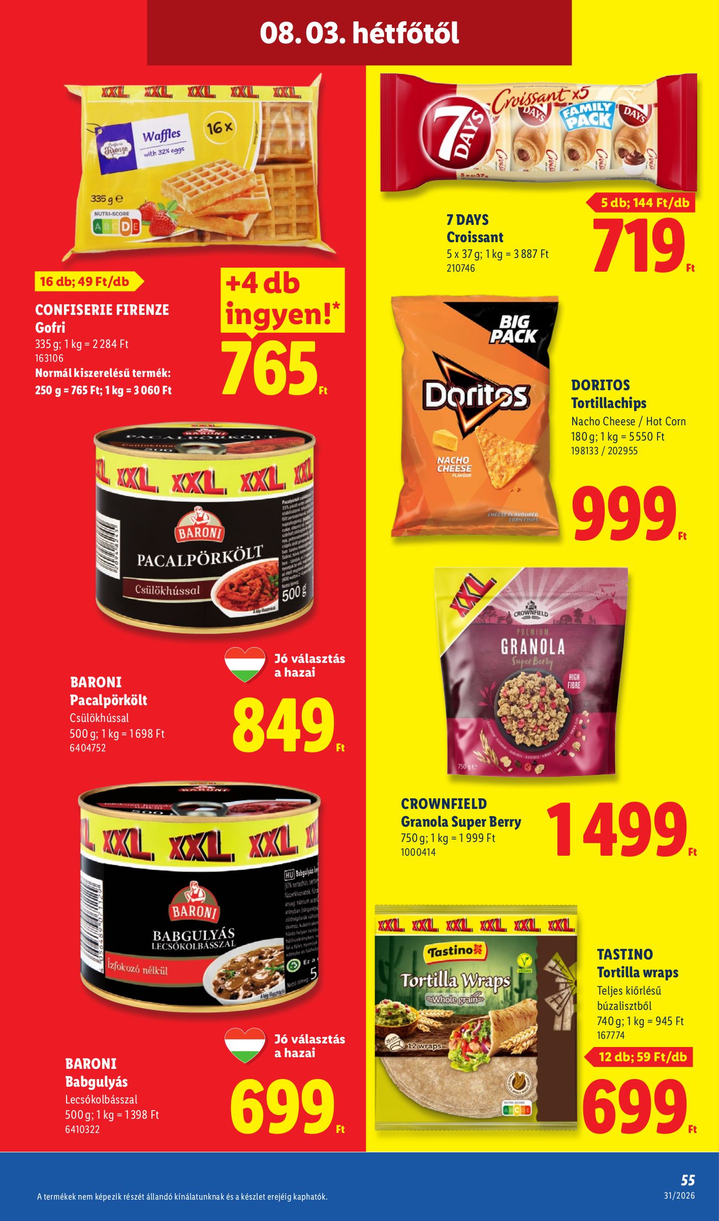 lidl - Aktuális Lidl szórólap érvényes csütörtöktől 2026.07.30.-től szerdától 2026.08.05.-ig - page: 55
