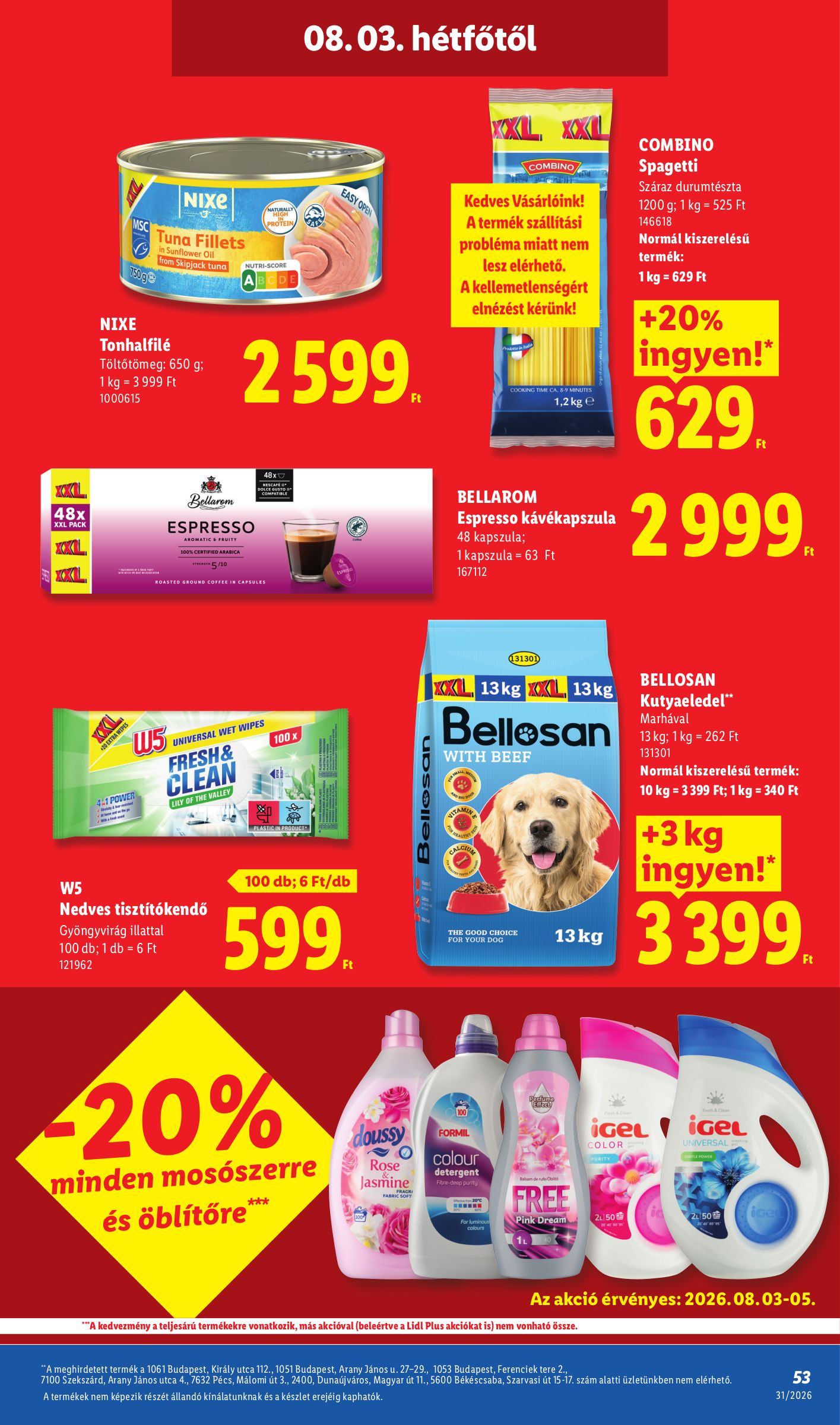 lidl - Aktuális Lidl szórólap érvényes csütörtöktől 2026.07.30.-től szerdától 2026.08.05.-ig - page: 53