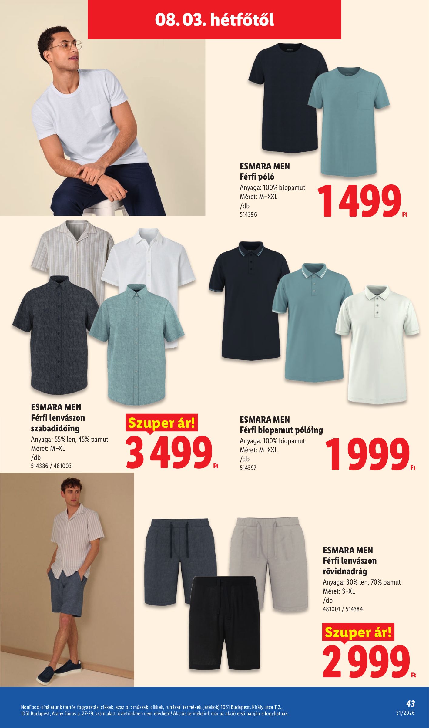 lidl - Aktuális Lidl szórólap érvényes csütörtöktől 2026.07.30.-től szerdától 2026.08.05.-ig - page: 43