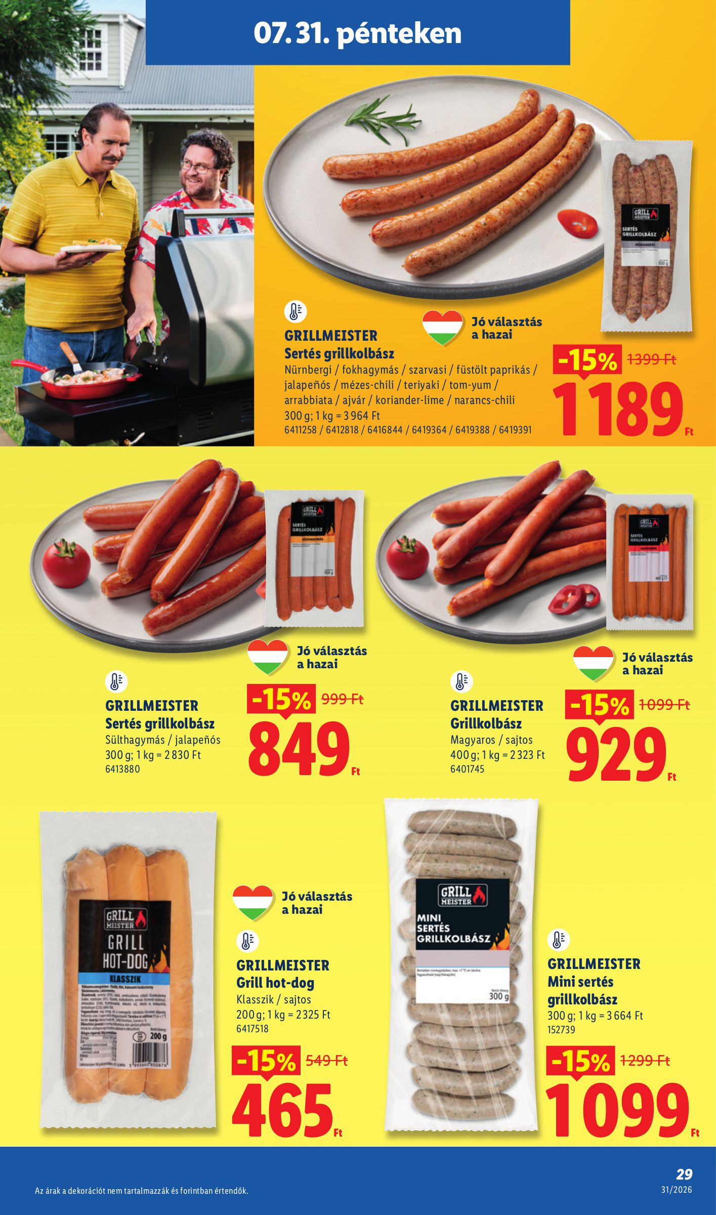 lidl - Aktuális Lidl szórólap érvényes csütörtöktől 2026.07.30.-től szerdától 2026.08.05.-ig - page: 29
