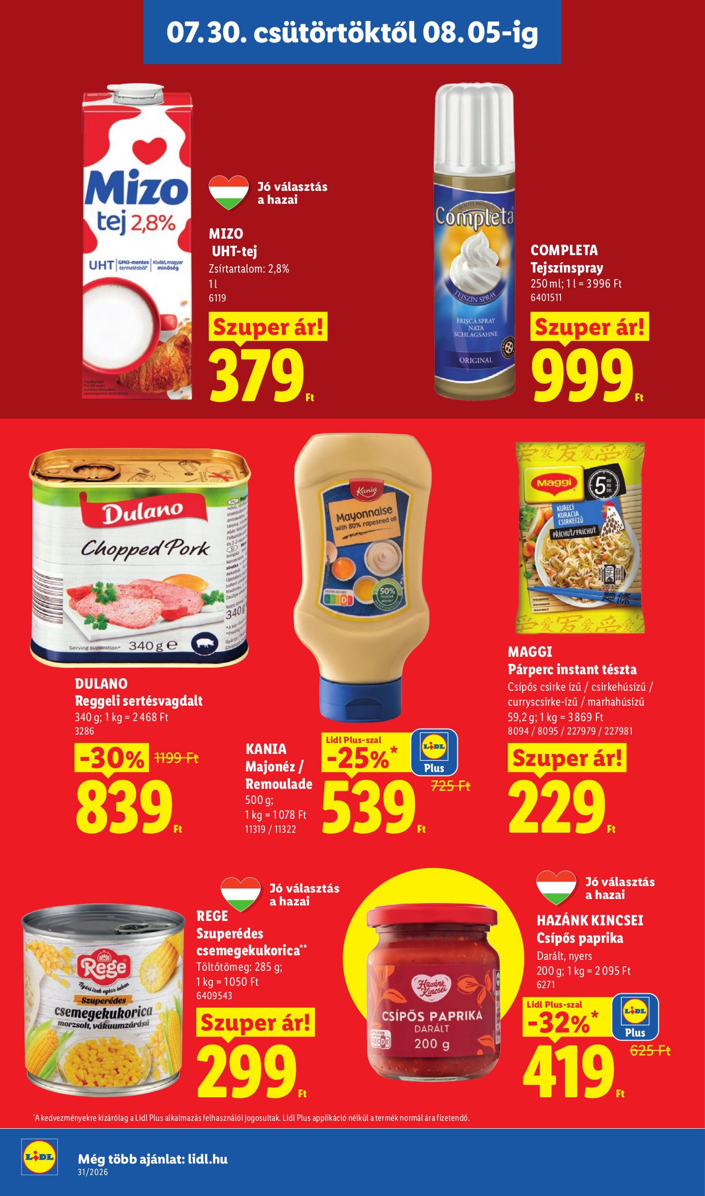 lidl - Aktuális Lidl szórólap érvényes csütörtöktől 2026.07.30.-től szerdától 2026.08.05.-ig - page: 14