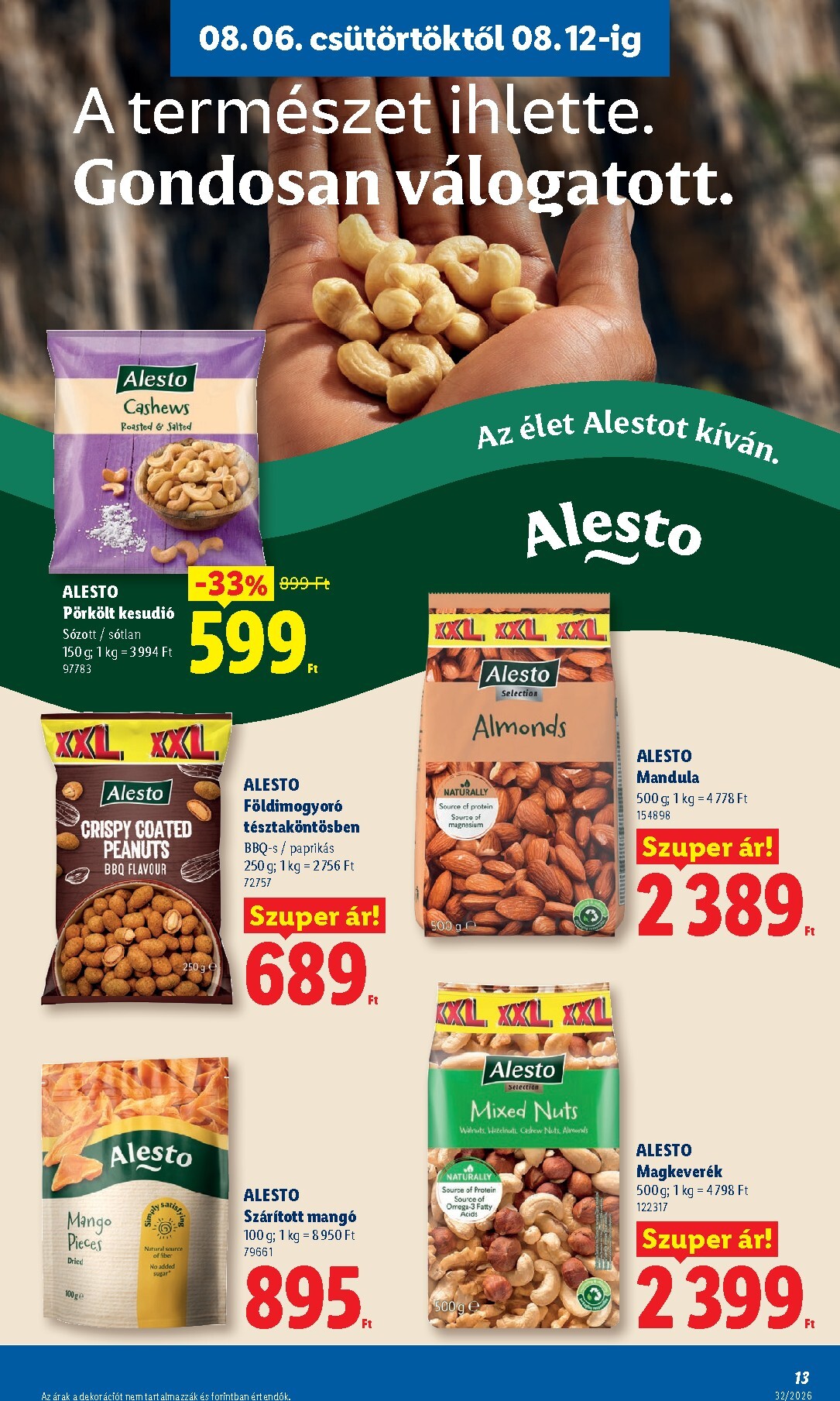 lidl - Aktuális Lidl szórólap érvényes csütörtöktől 2026.08.06.-től szerdától 2026.08.12.-ig - page: 13