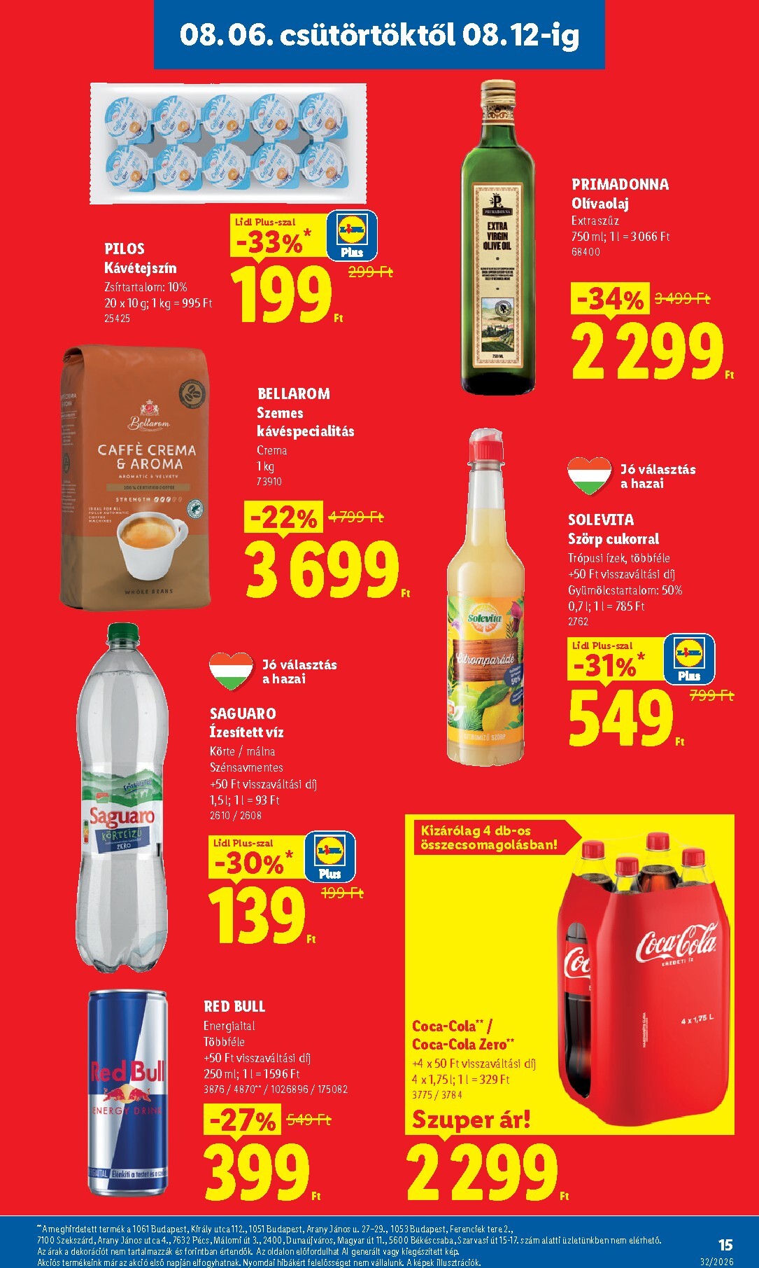 lidl - Aktuális Lidl szórólap érvényes csütörtöktől 2026.08.06.-től szerdától 2026.08.12.-ig - page: 15