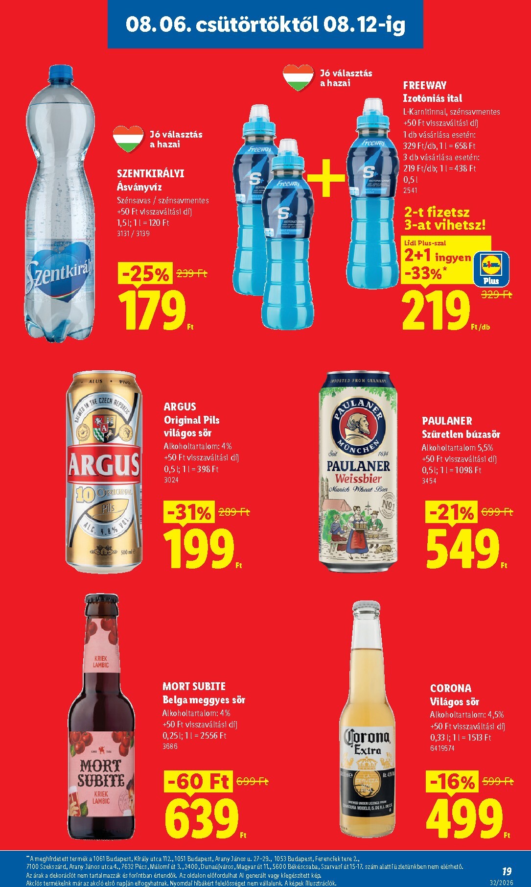 lidl - Aktuális Lidl szórólap érvényes csütörtöktől 2026.08.06.-től szerdától 2026.08.12.-ig - page: 19