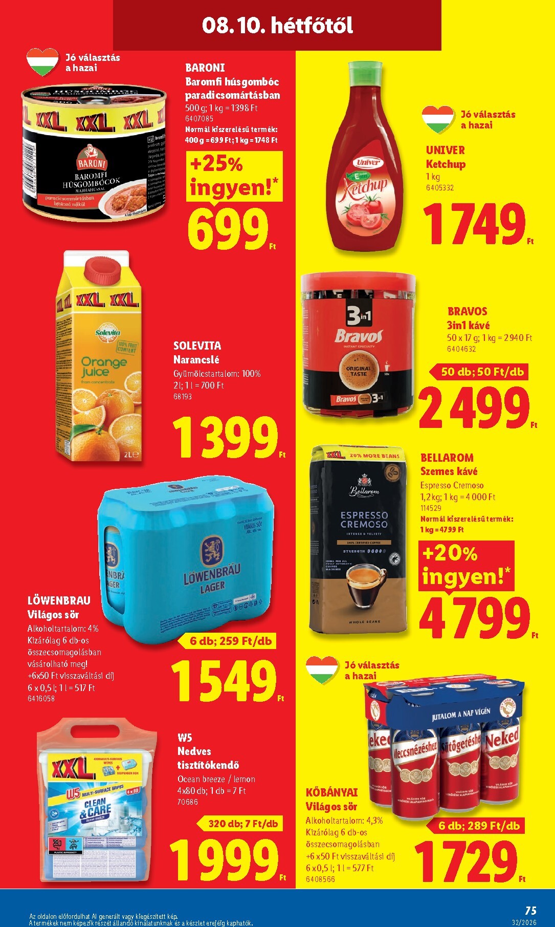 lidl - Aktuális Lidl szórólap érvényes csütörtöktől 2026.08.06.-től szerdától 2026.08.12.-ig - page: 75