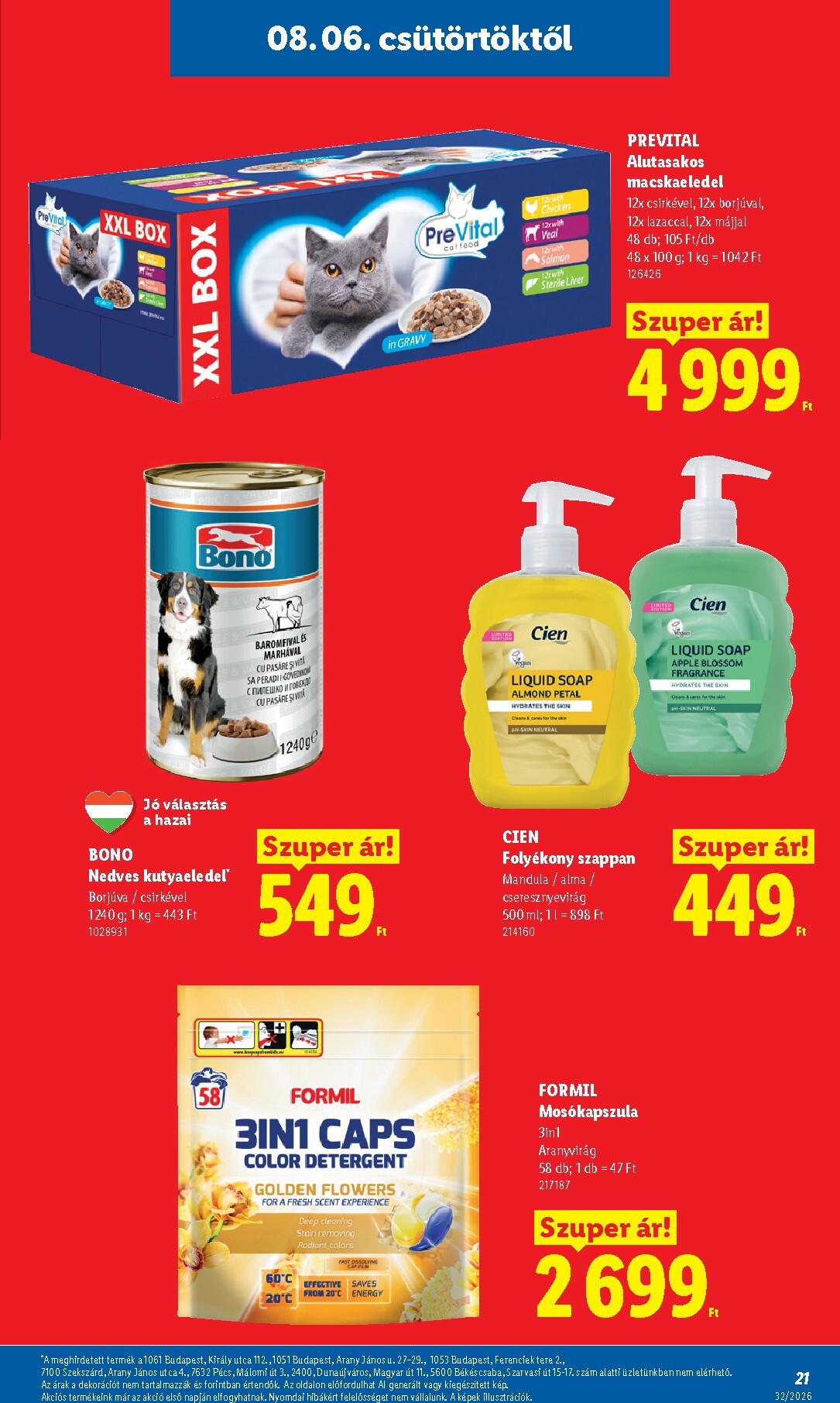 lidl - Aktuális Lidl szórólap érvényes csütörtöktől 2026.08.06.-től szerdától 2026.08.12.-ig - page: 21