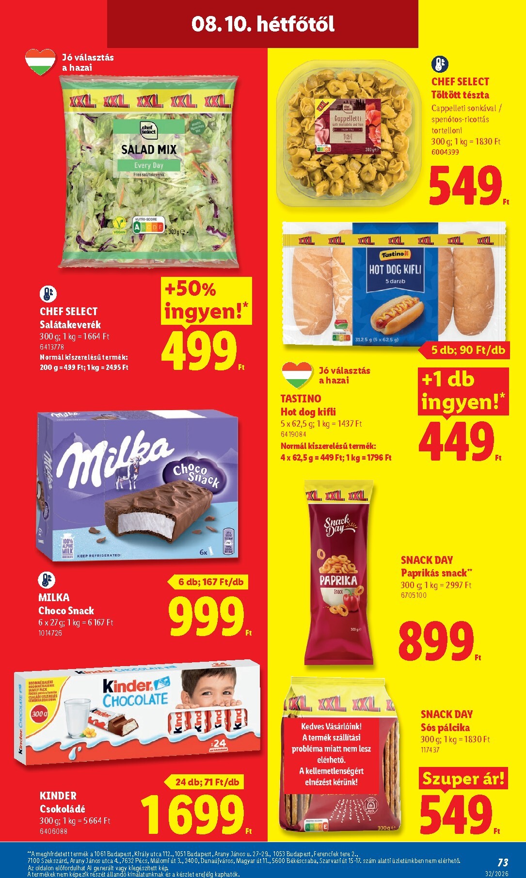 lidl - Aktuális Lidl szórólap érvényes csütörtöktől 2026.08.06.-től szerdától 2026.08.12.-ig - page: 73