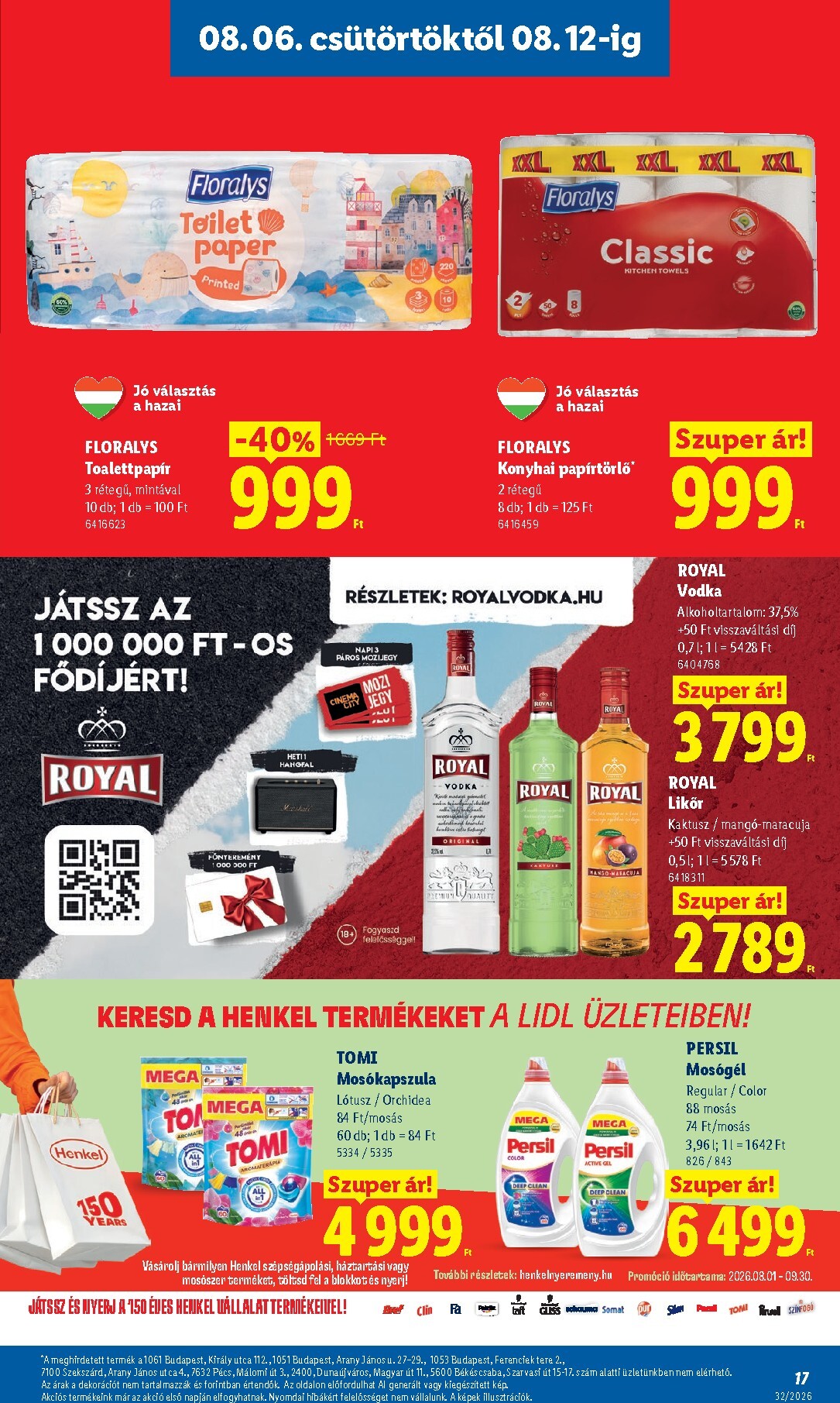 lidl - Aktuális Lidl szórólap érvényes csütörtöktől 2026.08.06.-től szerdától 2026.08.12.-ig - page: 17