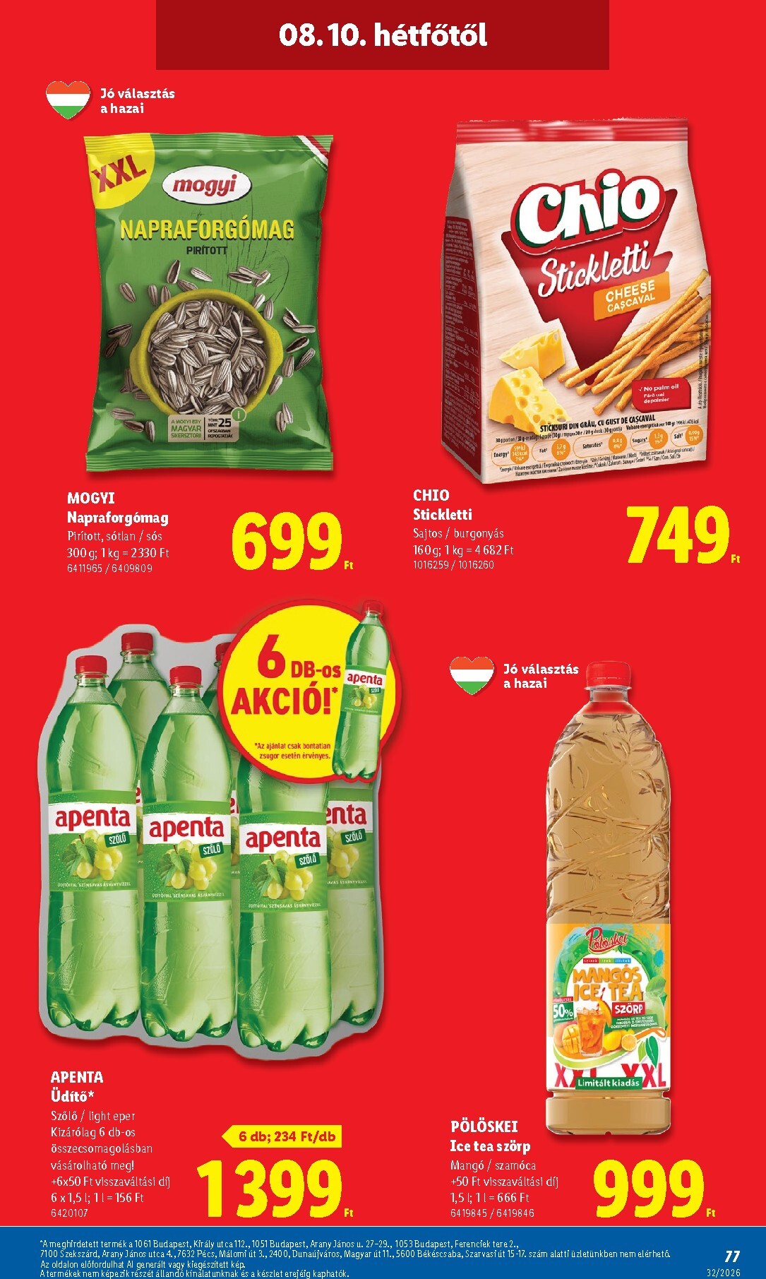 lidl - Aktuális Lidl szórólap érvényes csütörtöktől 2026.08.06.-től szerdától 2026.08.12.-ig - page: 77
