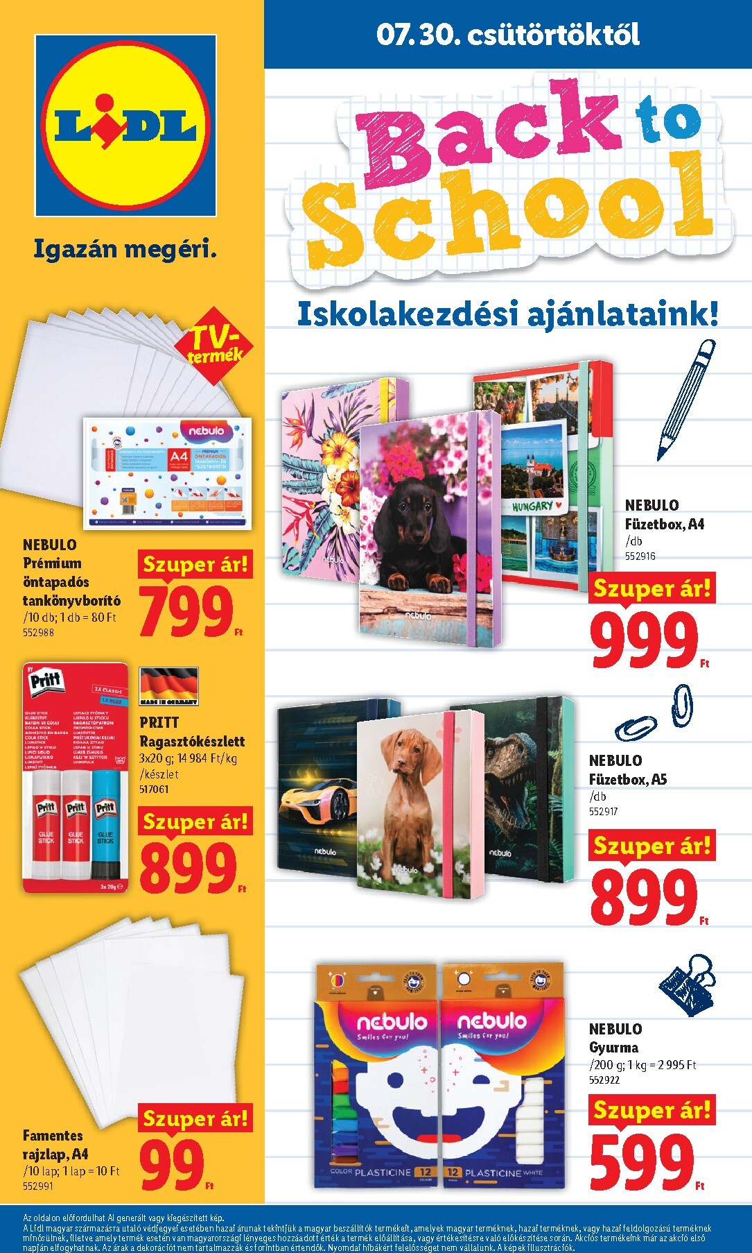 lidl - Aktuális Lidl - Back to school szórólap érvényes csütörtöktől 2026.07.30.-től hétfőtől 2026.08.31.-ig - page: 20