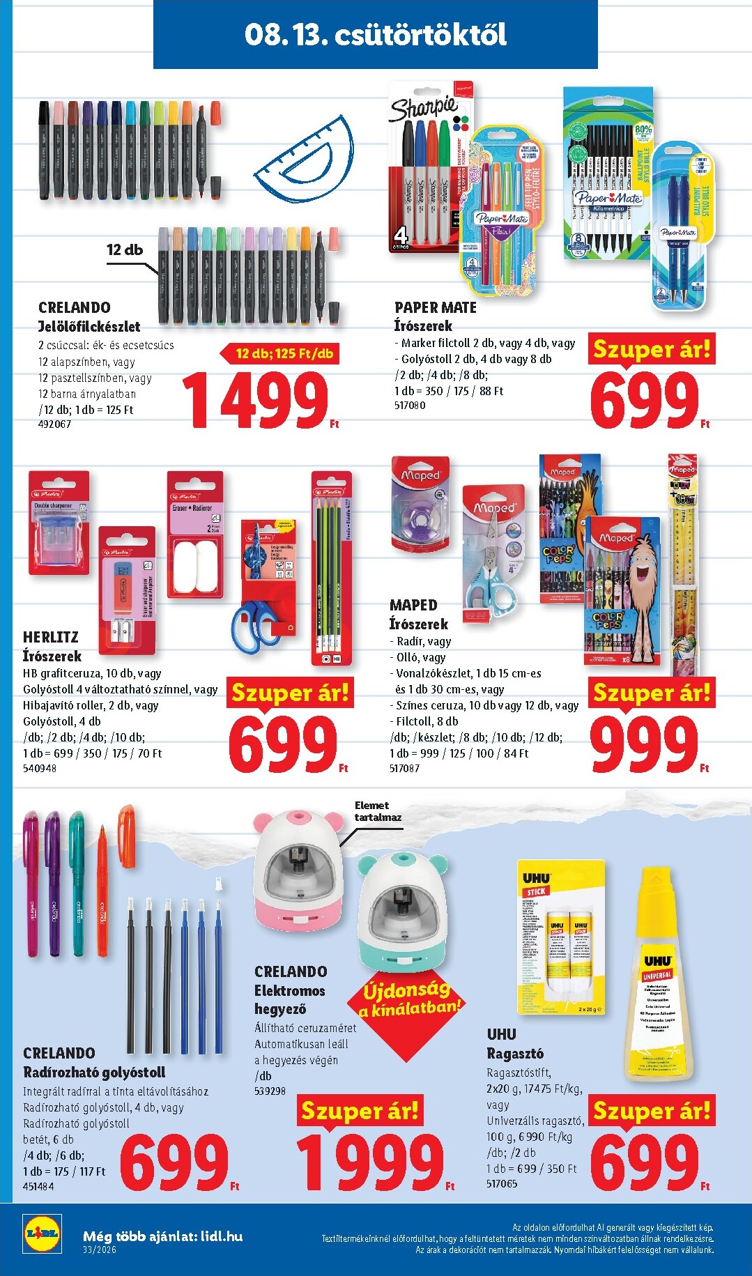 lidl - Aktuális Lidl - Back to school szórólap érvényes csütörtöktől 2026.07.30.-től hétfőtől 2026.08.31.-ig - page: 18