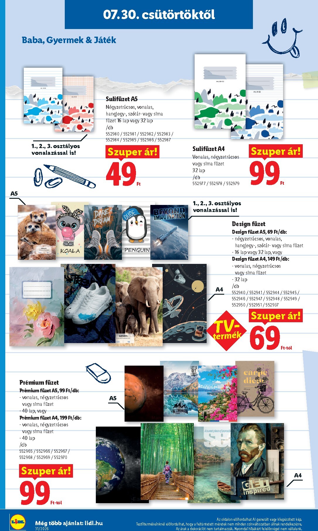 lidl - Aktuális Lidl - Back to school szórólap érvényes csütörtöktől 2026.07.30.-től hétfőtől 2026.08.31.-ig - page: 4