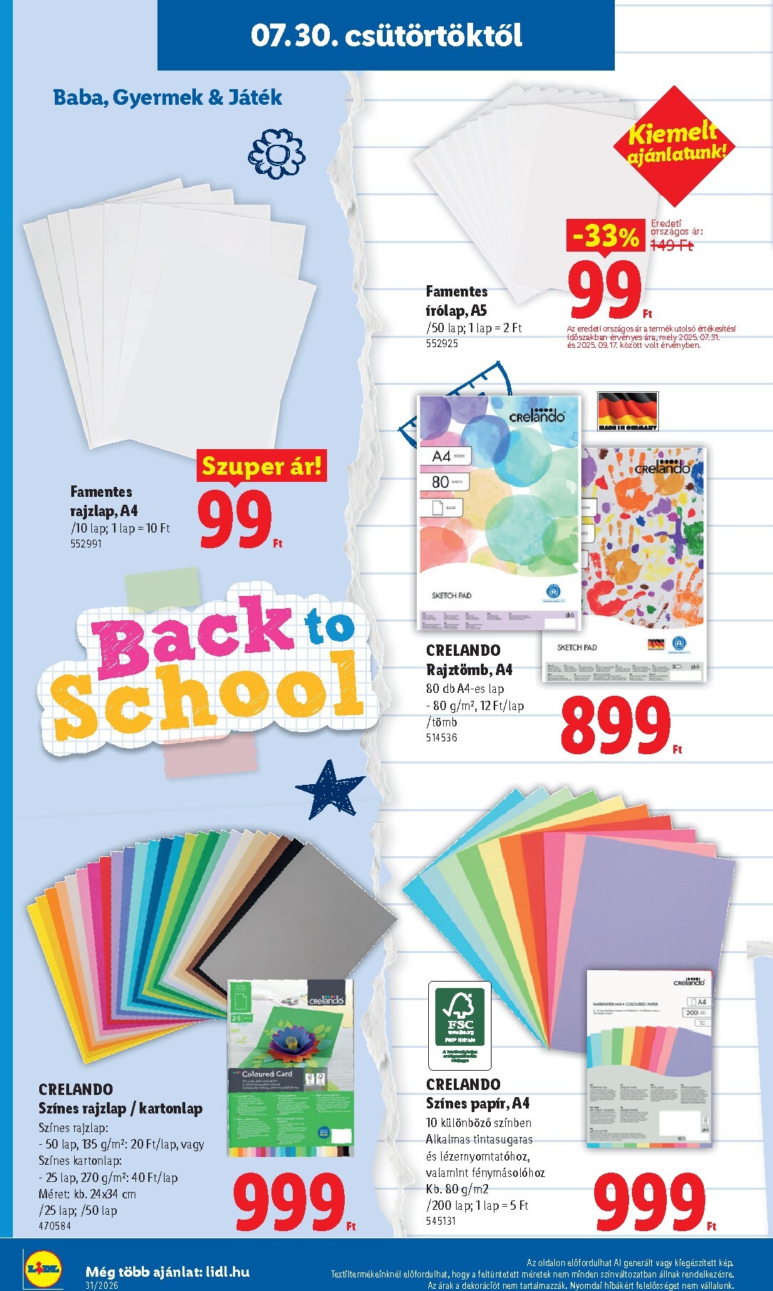 lidl - Aktuális Lidl - Back to school szórólap érvényes csütörtöktől 2026.07.30.-től hétfőtől 2026.08.31.-ig - page: 10