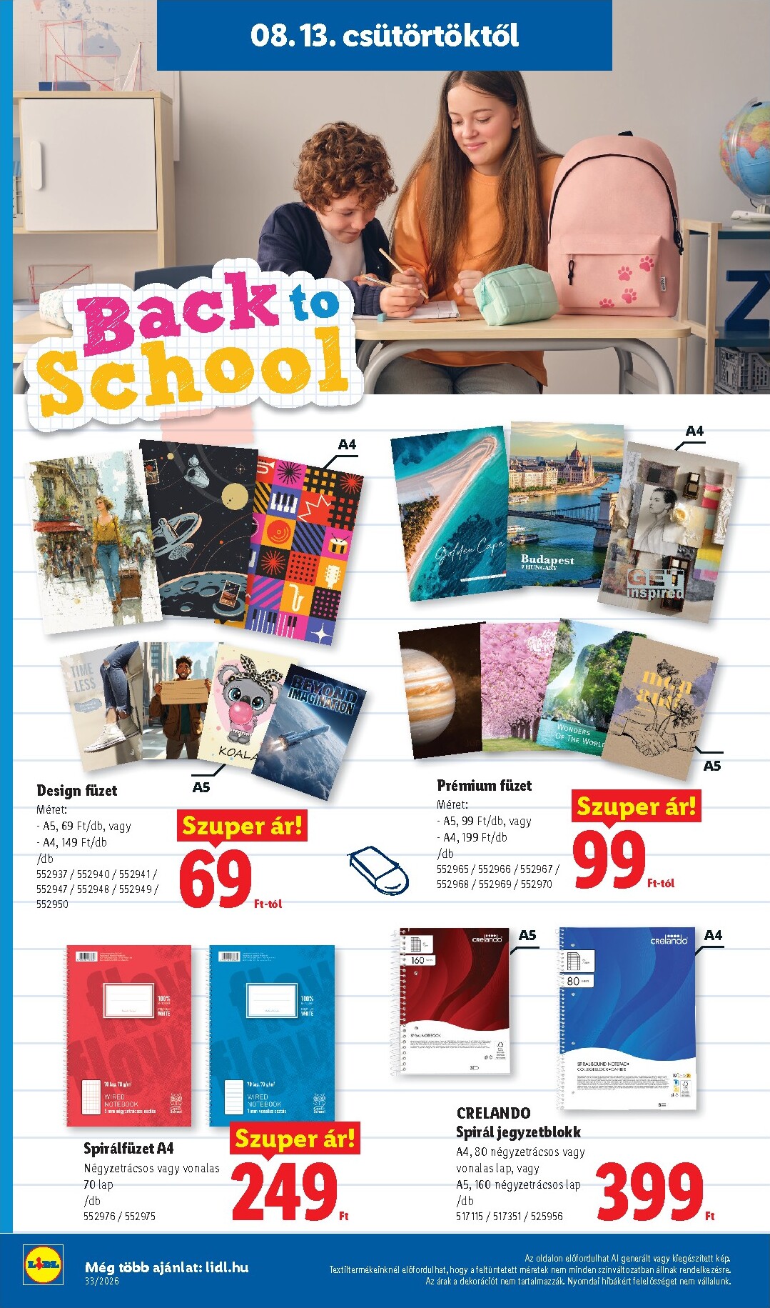 lidl - Aktuális Lidl - Back to school szórólap érvényes csütörtöktől 2026.07.30.-től hétfőtől 2026.08.31.-ig - page: 16