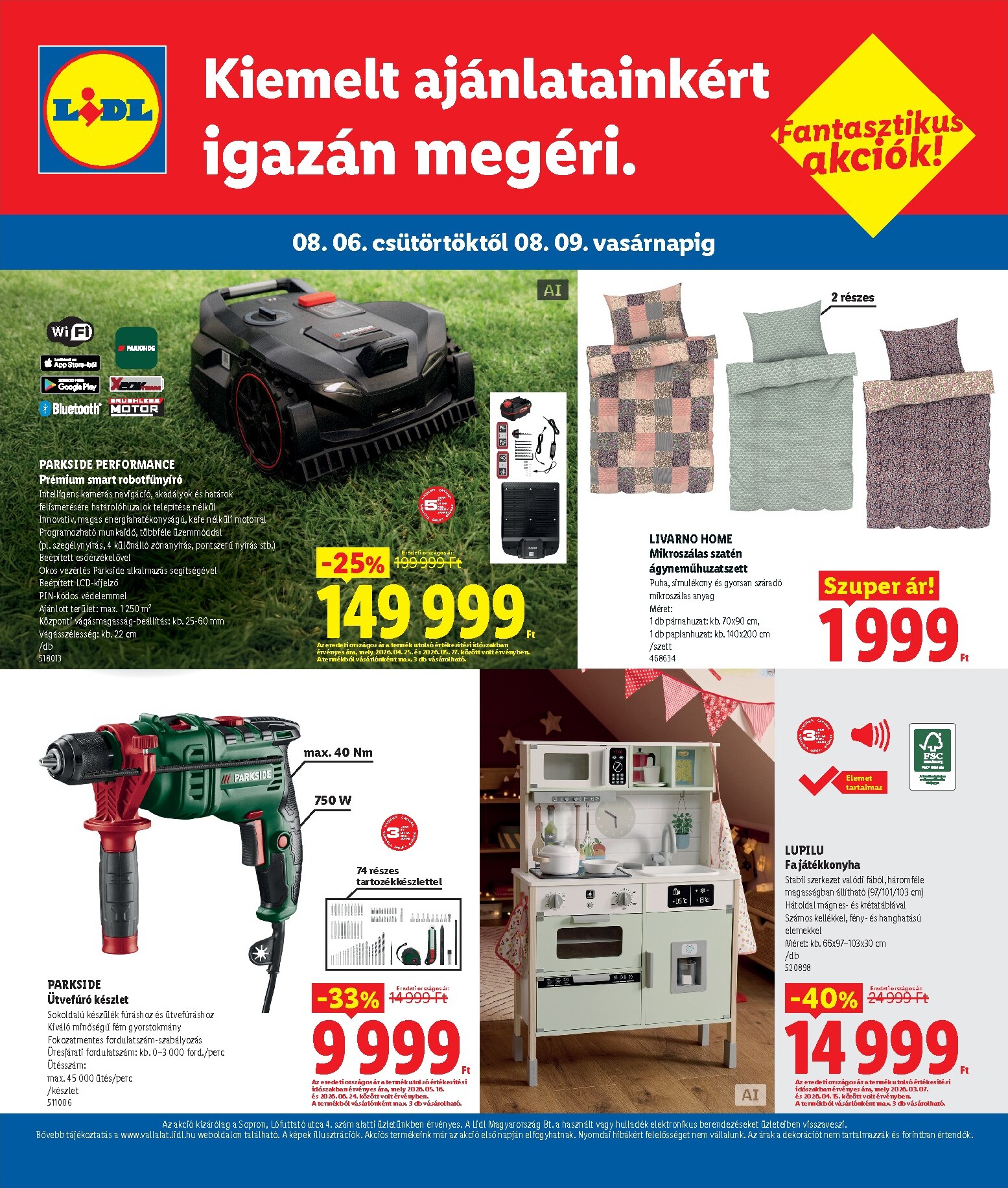 lidl - Aktuális Lidl - Fantasztikus extra akciók szórólap érvényes csütörtöktől 2026.08.06.-től vasárnaptól 2026.08.09.-ig - page: 4