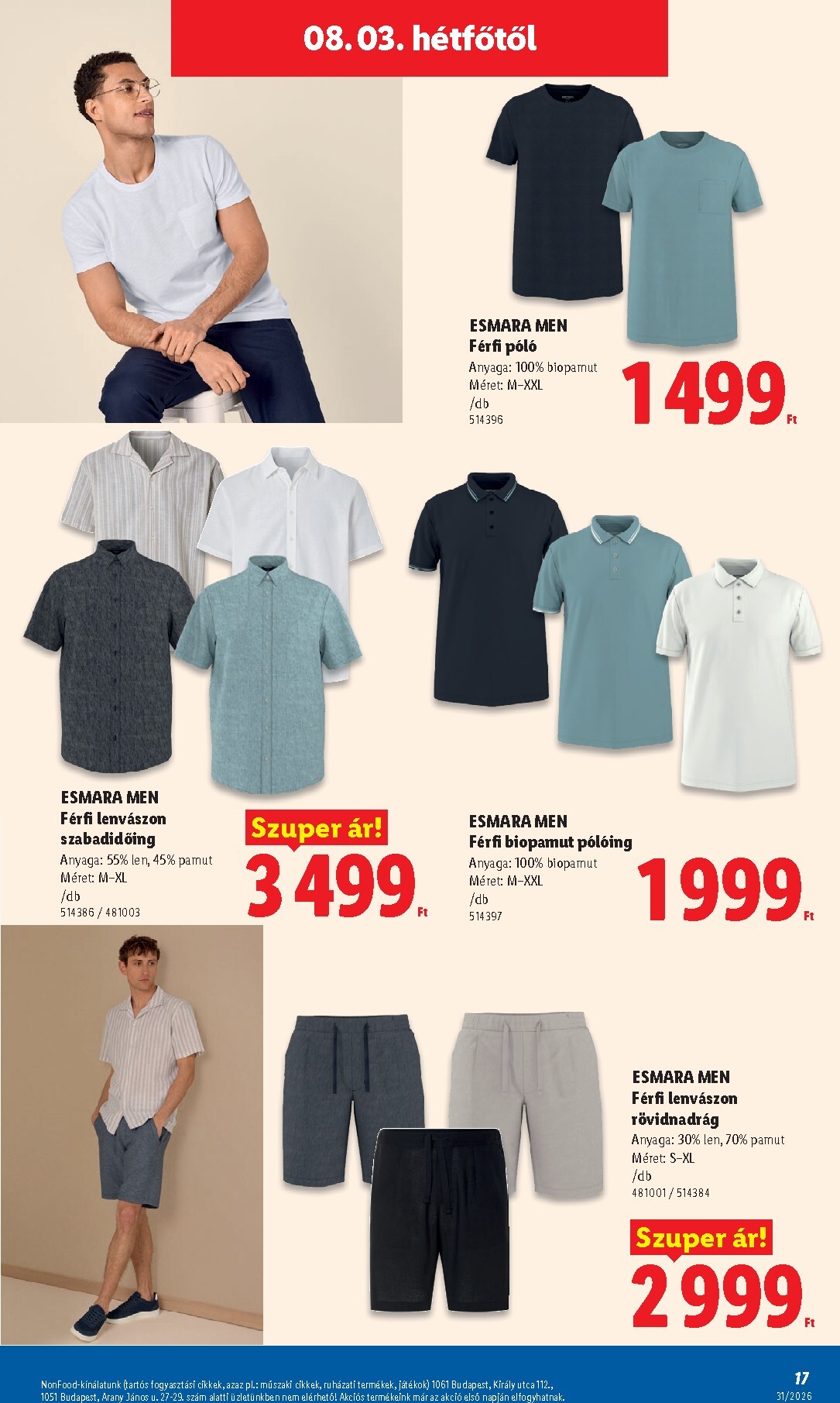lidl - Aktuális Lidl - Nonfood kínálatunk - 31. hét szórólap érvényes szombattól 2026.08.01.-től vasárnaptól 2026.08.09.-ig - page: 17