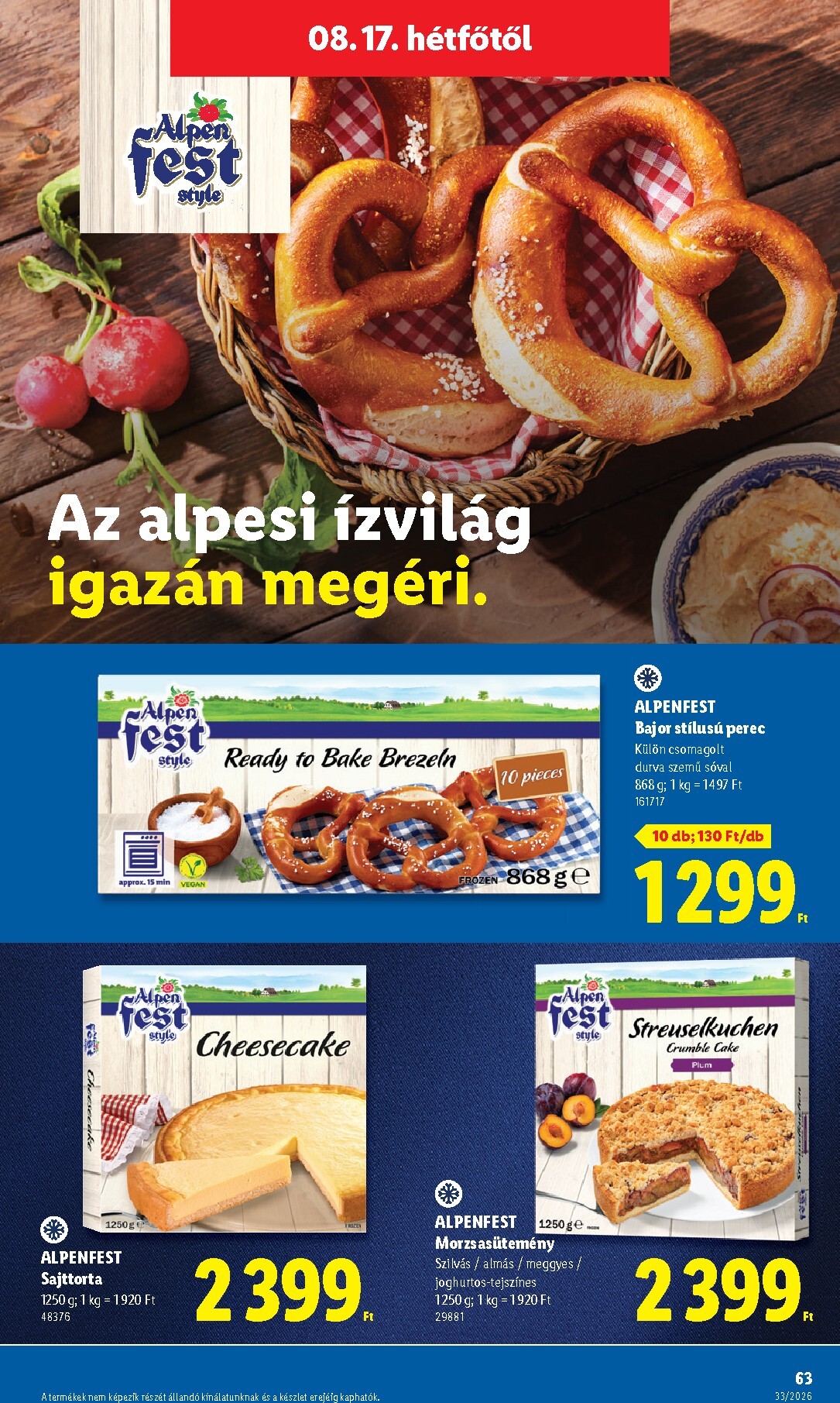 lidl - Lidl hirdetmény a következő hétre csütörtöktől 2026.08.13.-tól keddtől 2026.08.18.-ig - page: 63